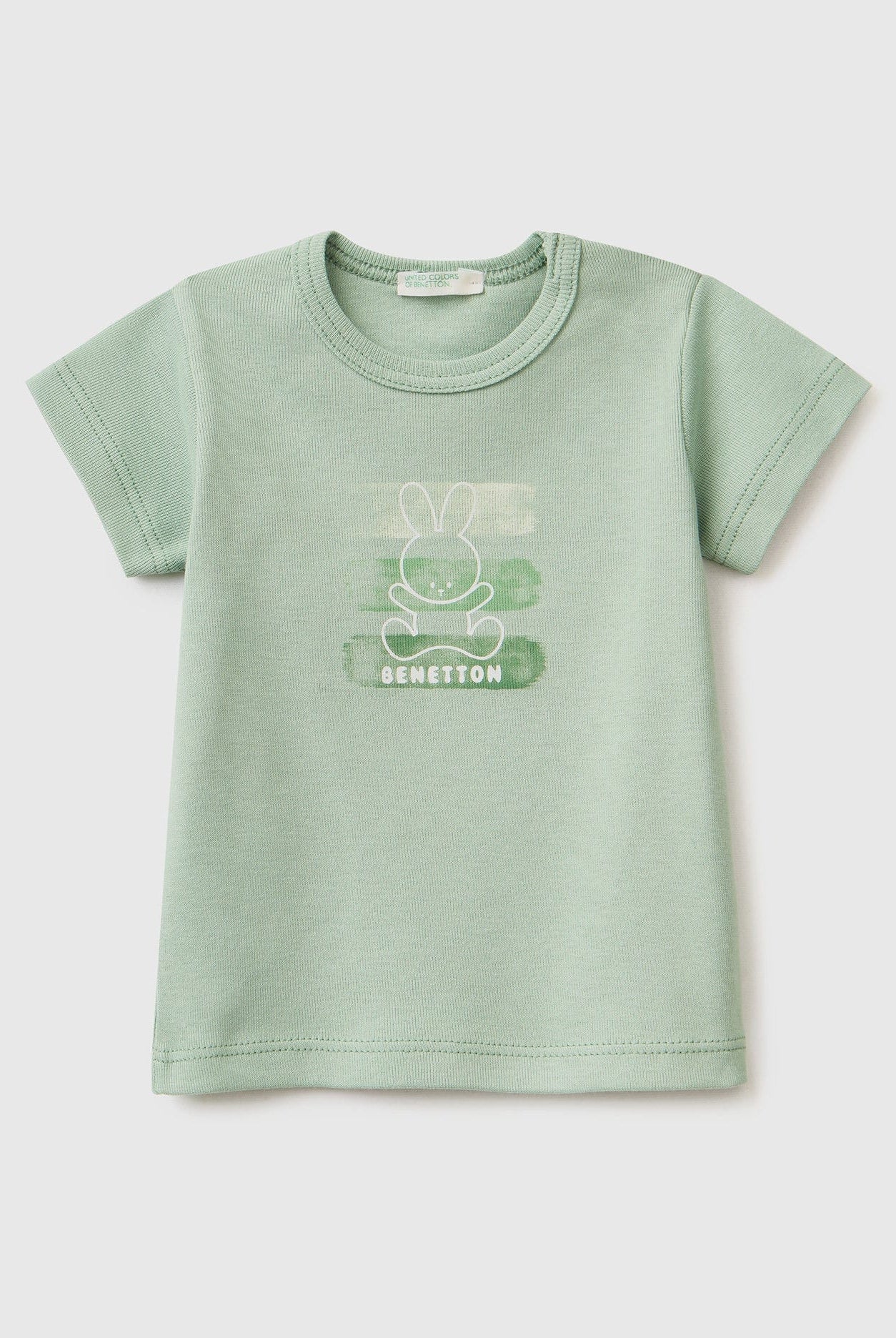 يونايتد كولورز اوف بينيتون تي شيرت من القطن العضوي 100% رضع أطفالي