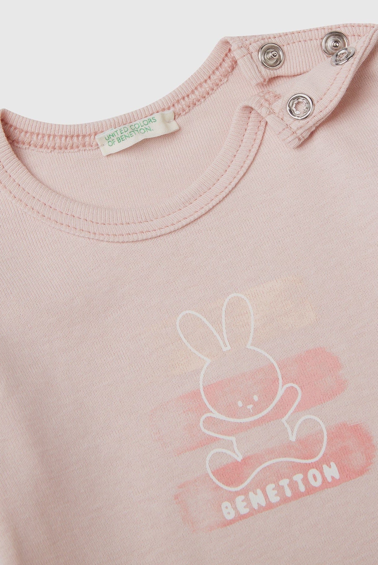 يونايتد كولورز اوف بينيتون تي شيرت من القطن العضوي 100% رضع أطفالي