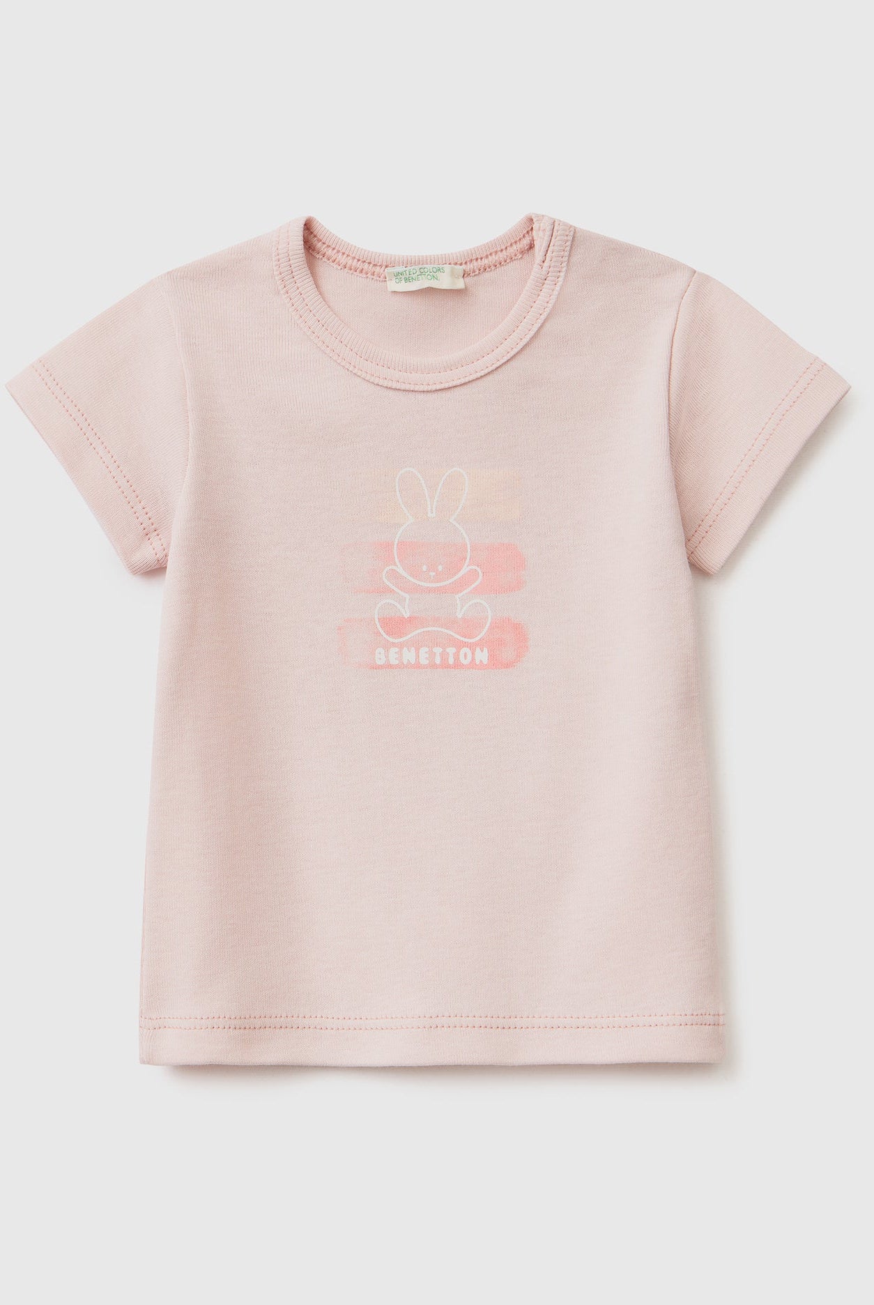 يونايتد كولورز اوف بينيتون تي شيرت من القطن العضوي 100% رضع أطفالي