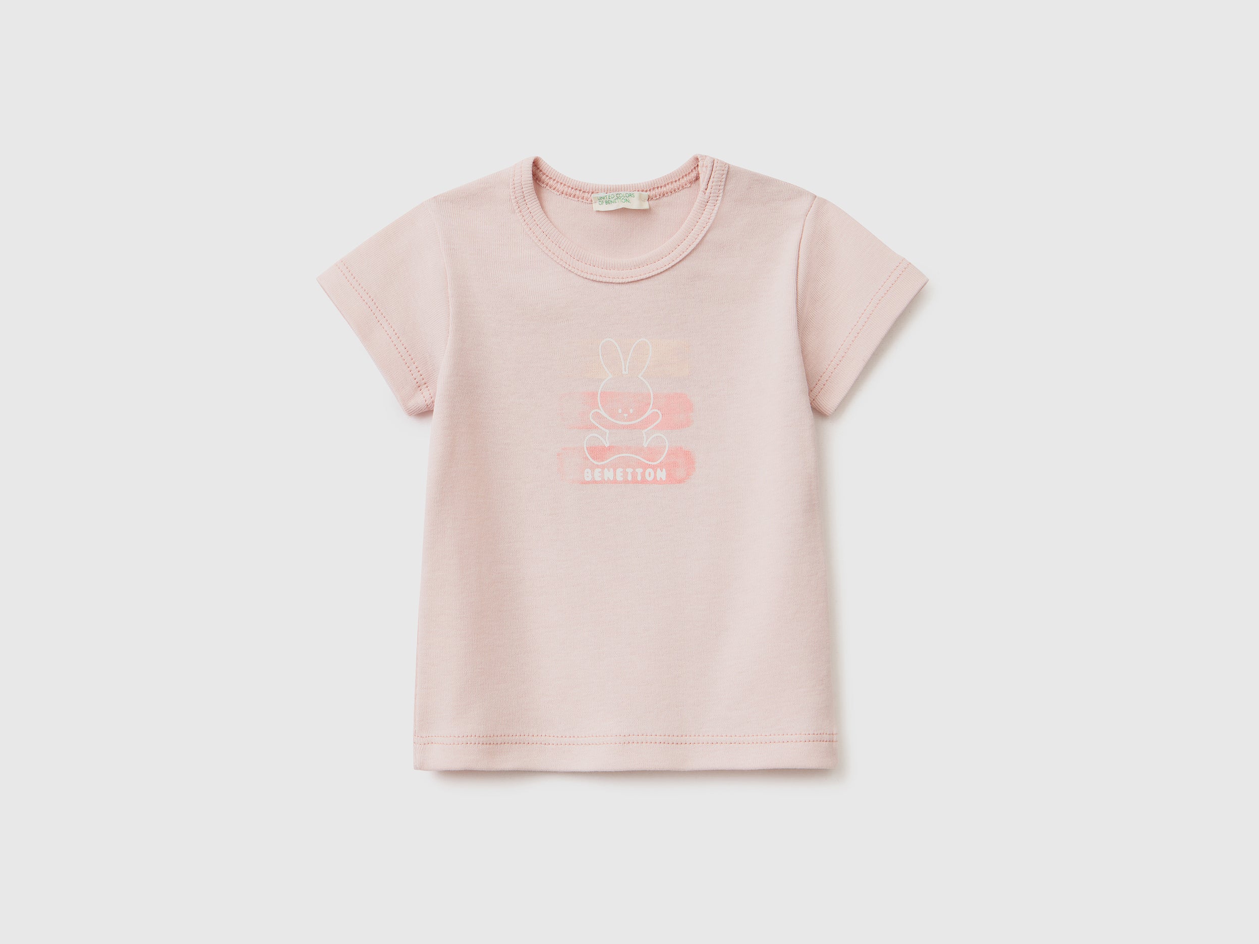 يونايتد كولورز اوف بينيتون تي شيرت من القطن العضوي 100% رضع أطفالي