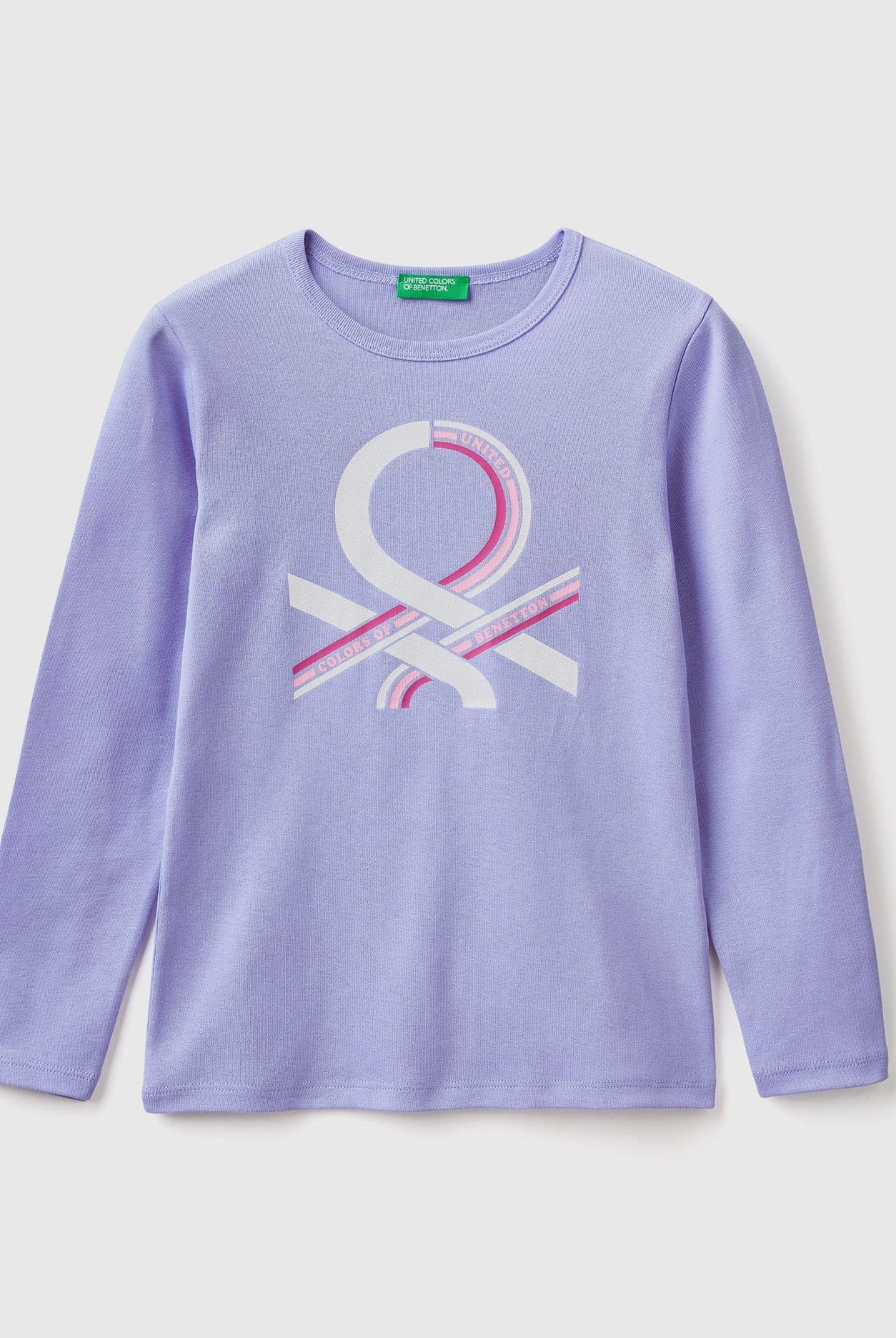 يونايتد كولورز اوف بينيتون تيشيرت اطفالي بأكمام طويلة وطباعة براقة