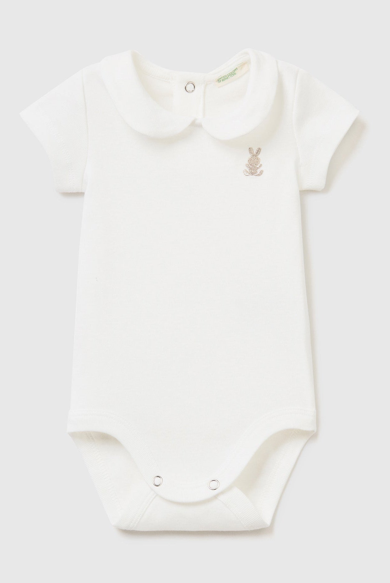 يونايتد كولورز اوف بينيتون بذلة بيبي بياقة من القطن العضوي