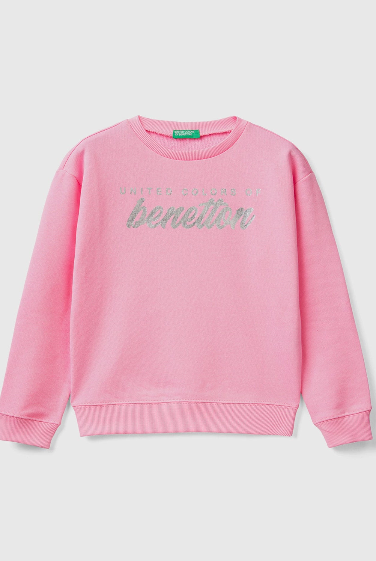 يونايتد كولورز اوف بينيتون سويت شيرت قطن بنسبة 100% مع شعار بناتي