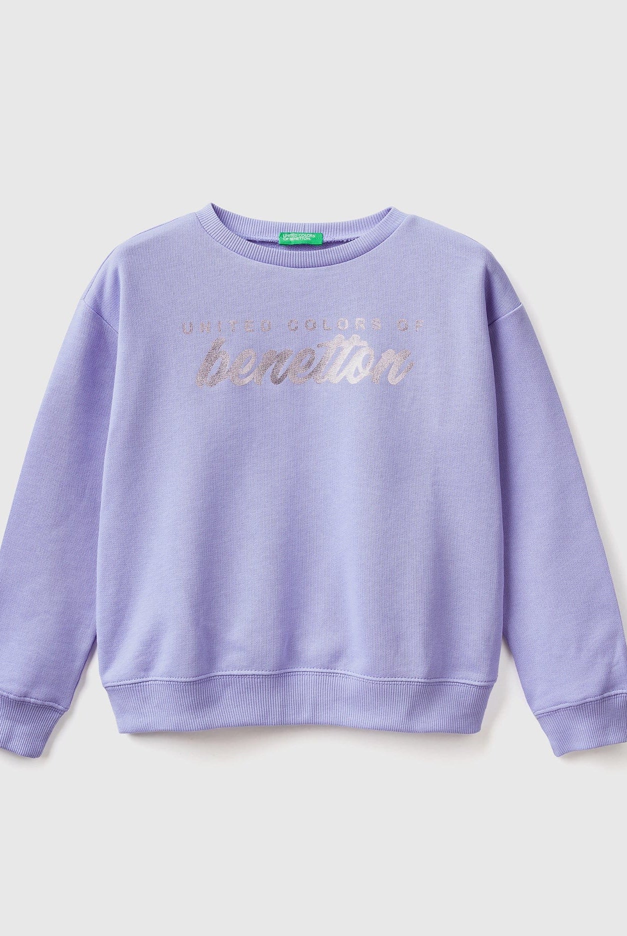 يونايتد كولورز اوف بينيتون سويت شيرت قطن بنسبة 100% مع شعار بناتي