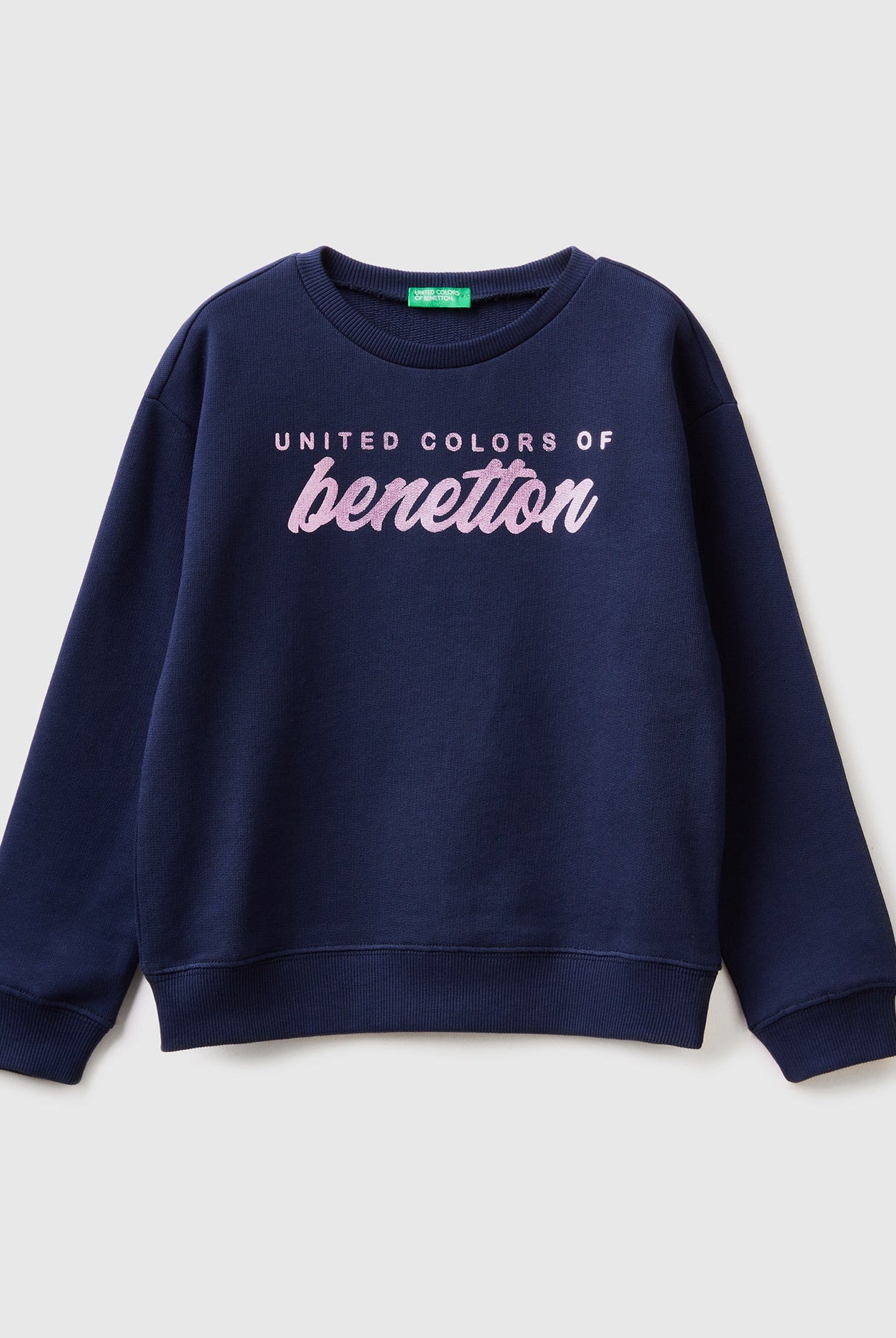 يونايتد كولورز اوف بينيتون سويت شيرت قطن بنسبة 100% مع شعار بناتي