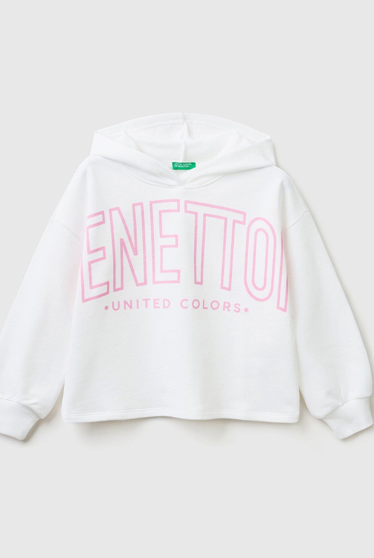 يونايتد كولورز اوف بينيتون سويت شيرت كروبد بقبعة بناتي