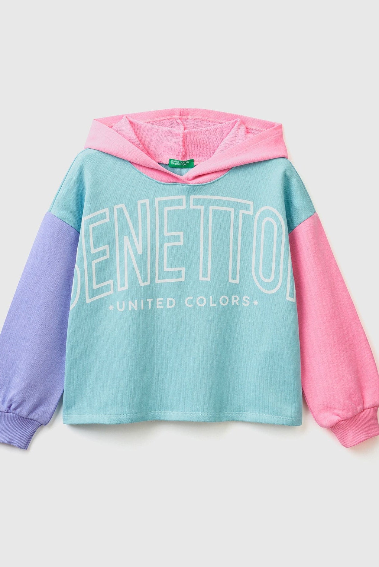 يونايتد كولورز اوف بينيتون سويت شيرت كروبد بقبعة بناتي