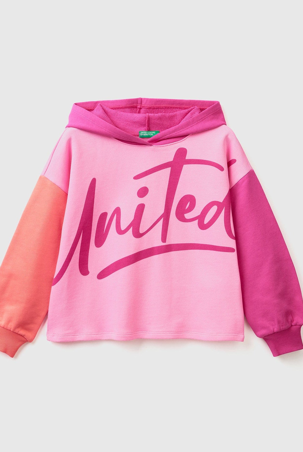 يونايتد كولورز اوف بينيتون سويت شيرت كروبد بقبعة بناتي