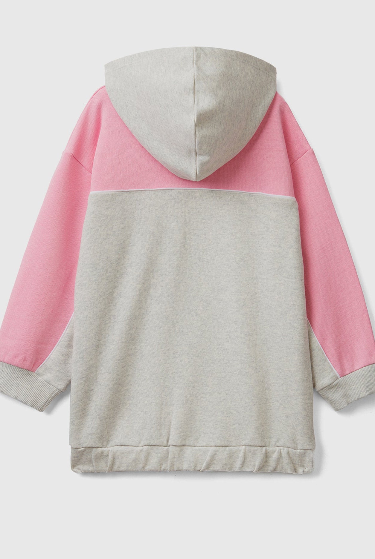 يونايتد كولورز اوف بينيتون هودي اطفال واسع مع طباعة بجيوب وسحاب