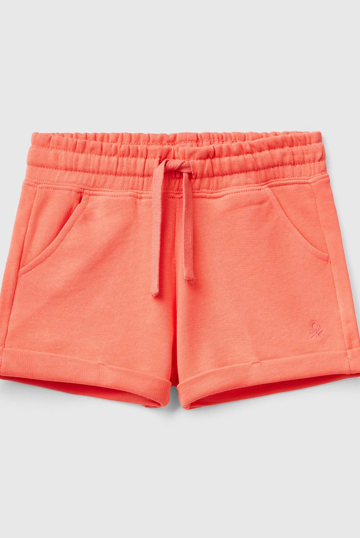 يونايتد كولورز اوف بينيتون شورت بناتي مصنوع من القطن بنسبة 100%