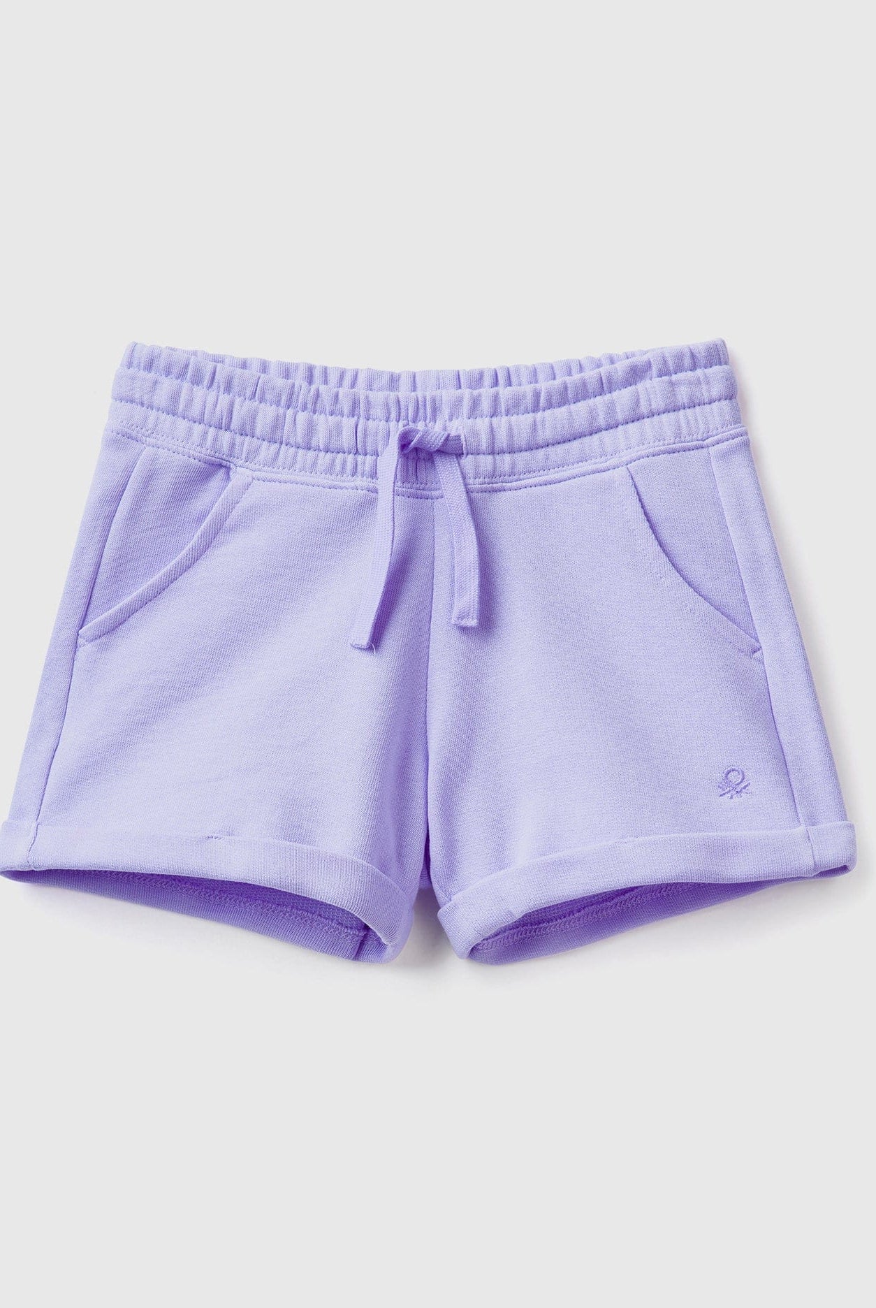 يونايتد كولورز اوف بينيتون شورت بناتي مصنوع من القطن بنسبة 100%