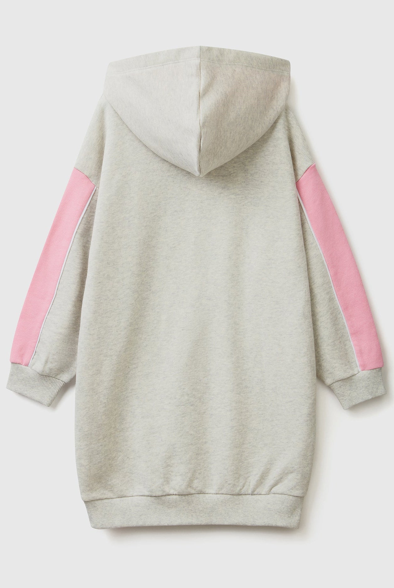 يونايتد كولورز اوف بينيتون فستان اطفالي سويت شيرت ميدي مع غطاء للرأس