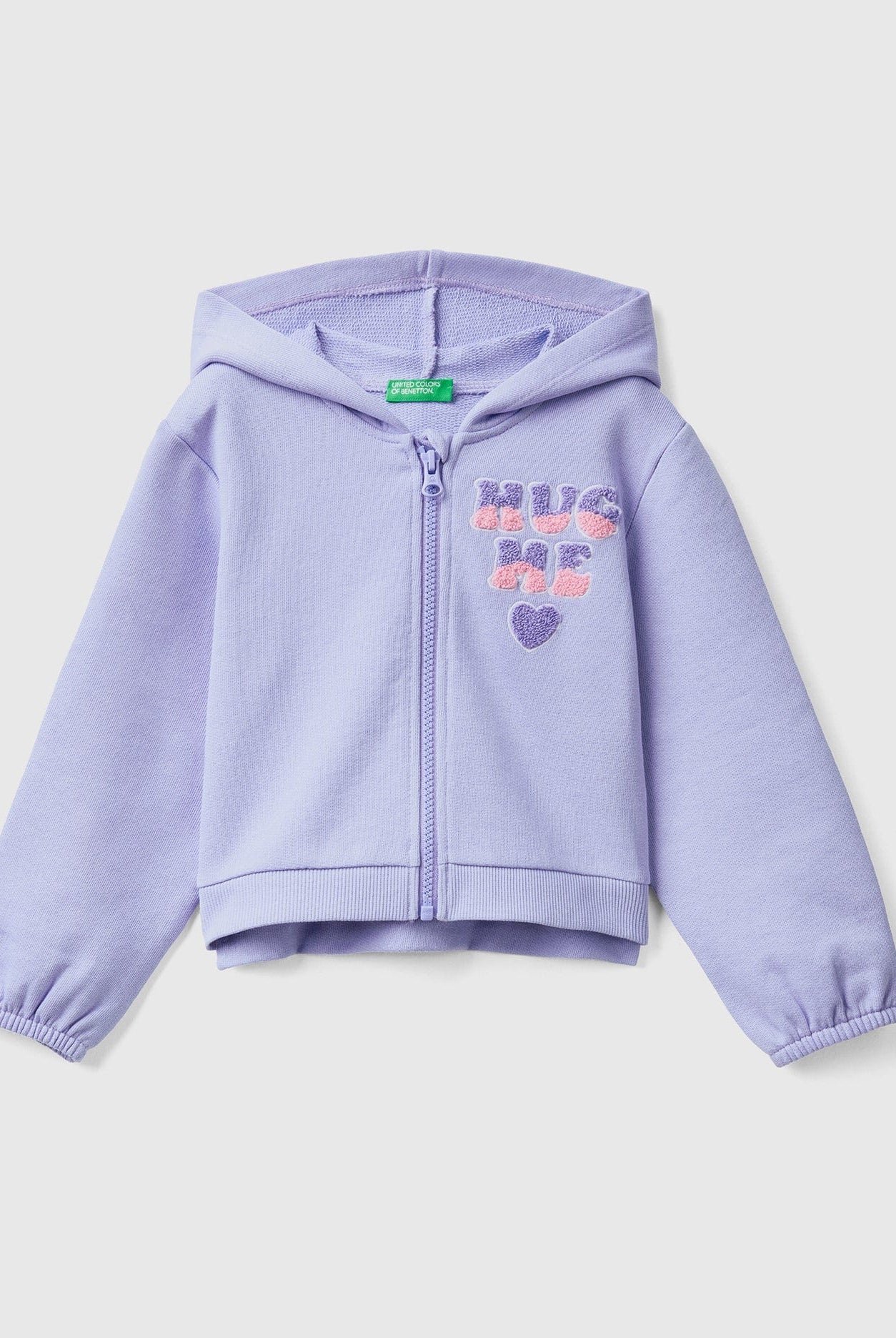 يونايتد كولورز اوف بينيتون هودي مقصوص مع تطريز بناتي