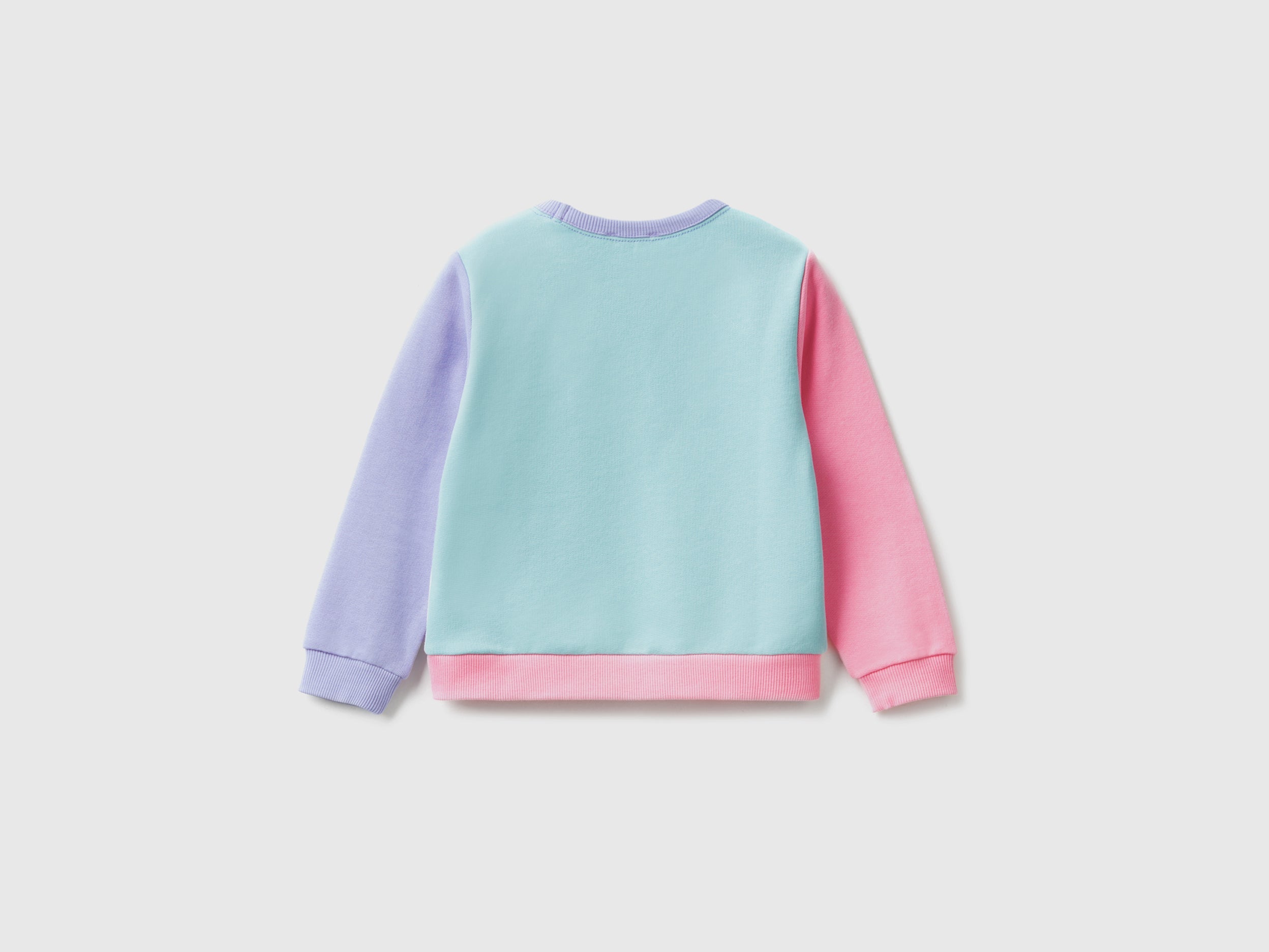 يونايتد كولورز اوف بينيتون سويت شيرت قطن بطباعة لامعة بناتي