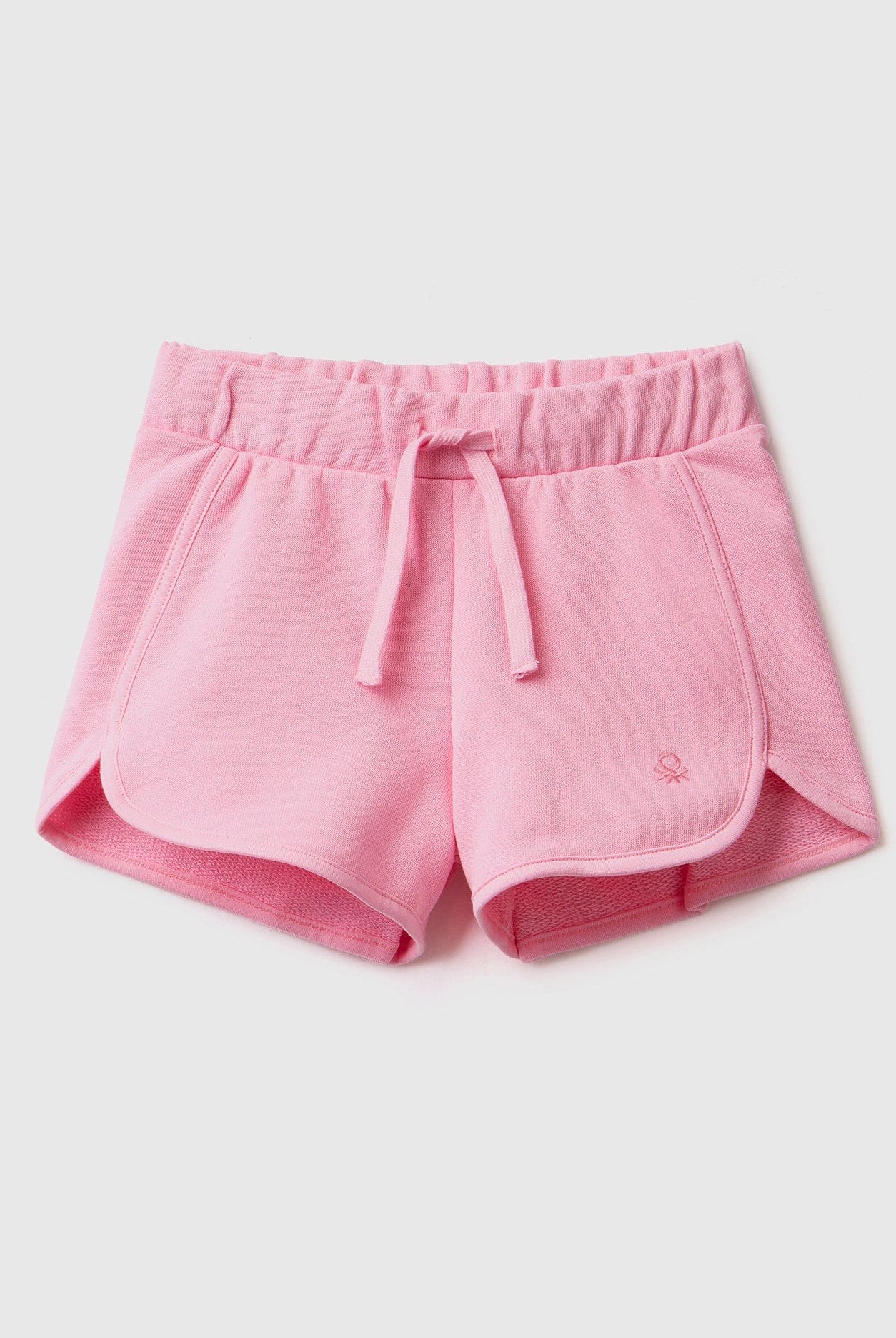 يونايتد كولورز اوف بينيتون شورت قطن عضوي 100% سادة برباط لون موحد بناتي