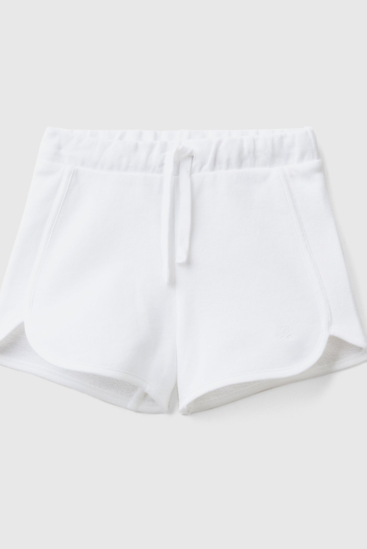 يونايتد كولورز اوف بينيتون شورت قطن عضوي 100% سادة برباط لون موحد بناتي