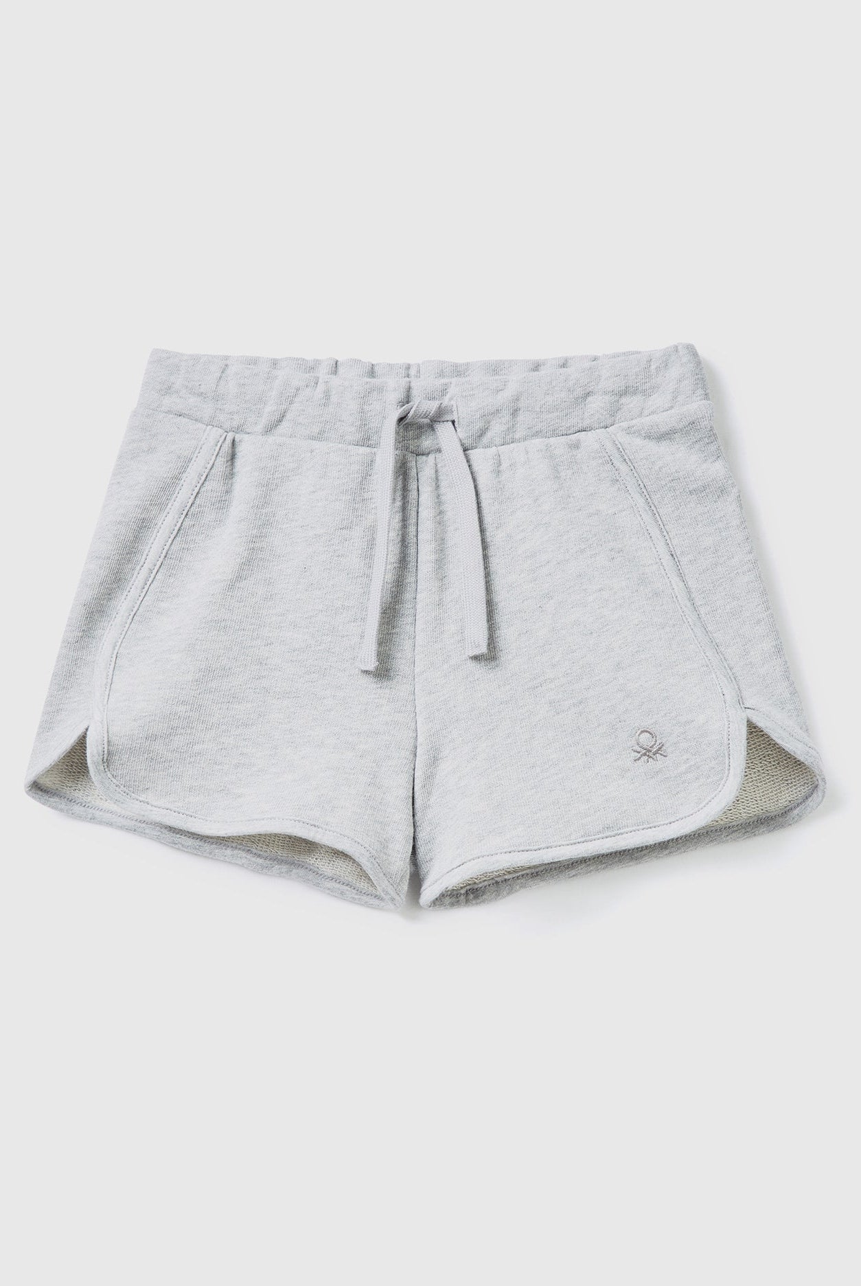 يونايتد كولورز اوف بينيتون شورت قطن عضوي 100% سادة برباط لون موحد بناتي