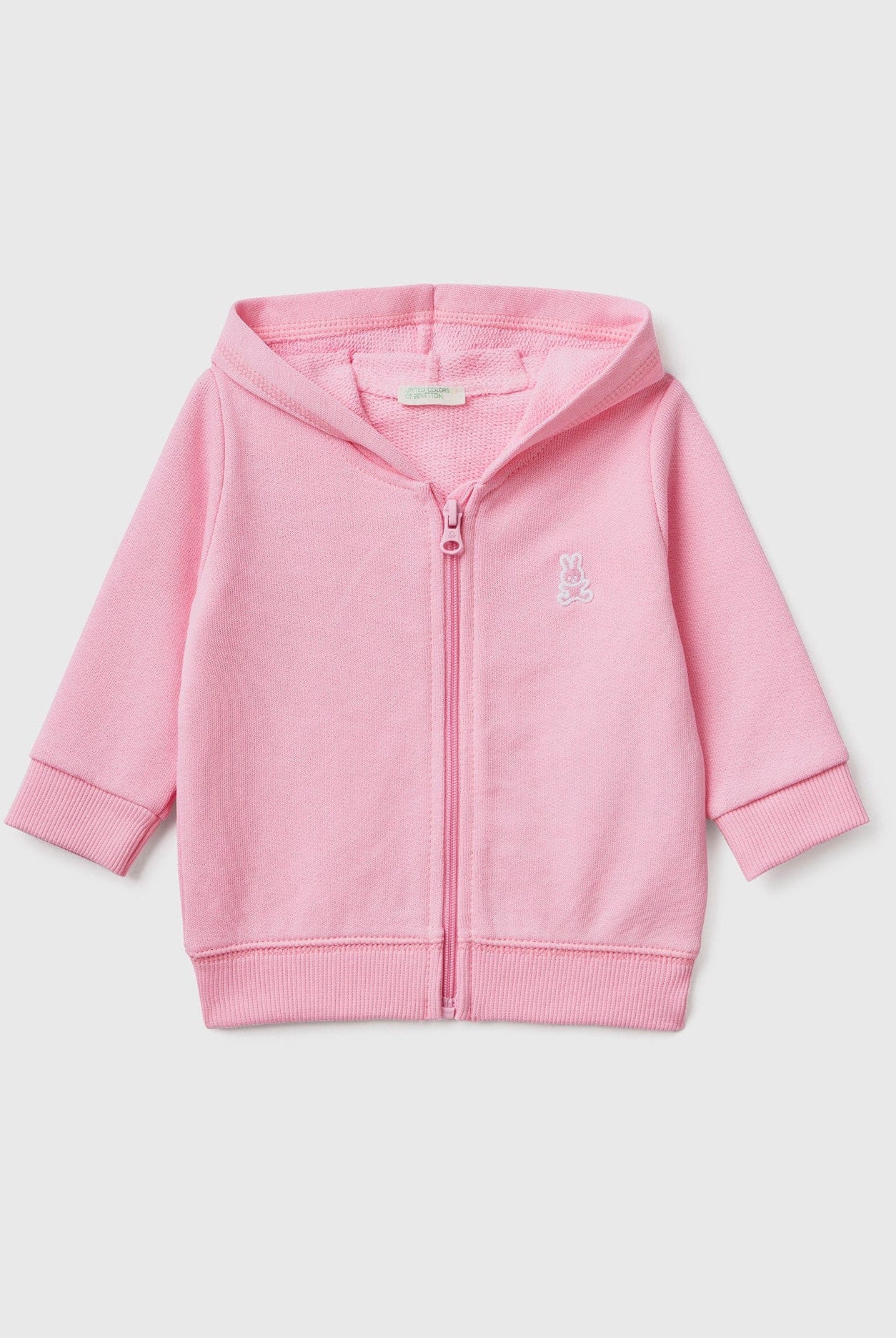 يونايتد كولورز اوف بينيتون سويت شيرت صوف بغطاء رأس من القطن العضوي رضع أطفالي