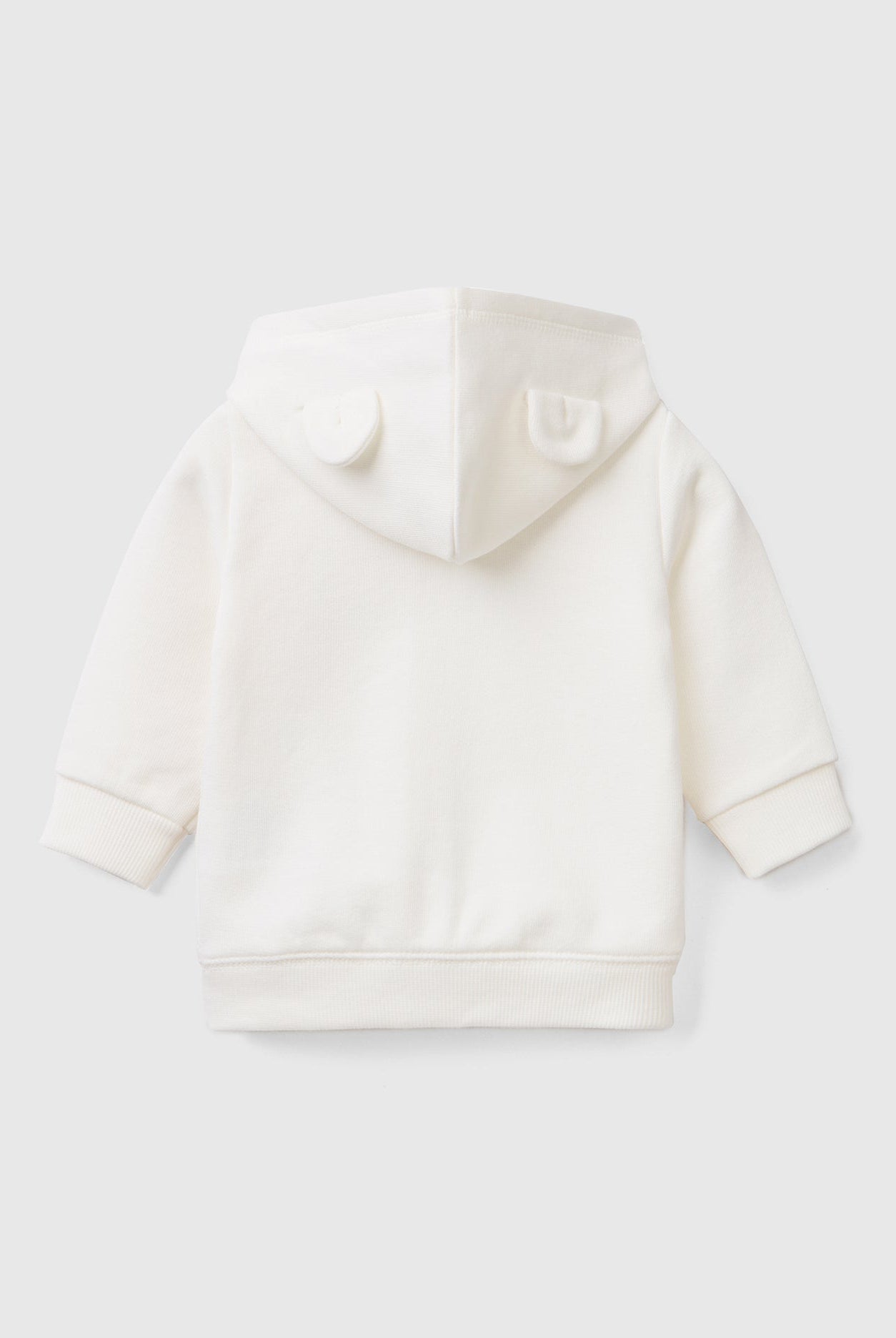 يونايتد كولورز اوف بينيتون سويت شيرت صوف بغطاء رأس من القطن العضوي رضع أطفالي