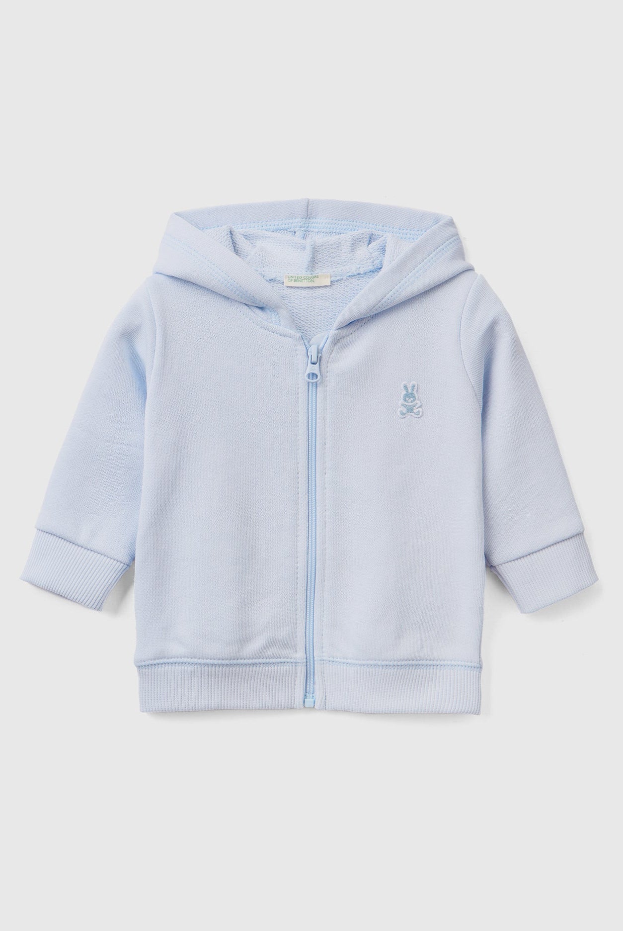 يونايتد كولورز اوف بينيتون سويت شيرت صوف بغطاء رأس من القطن العضوي رضع أطفالي