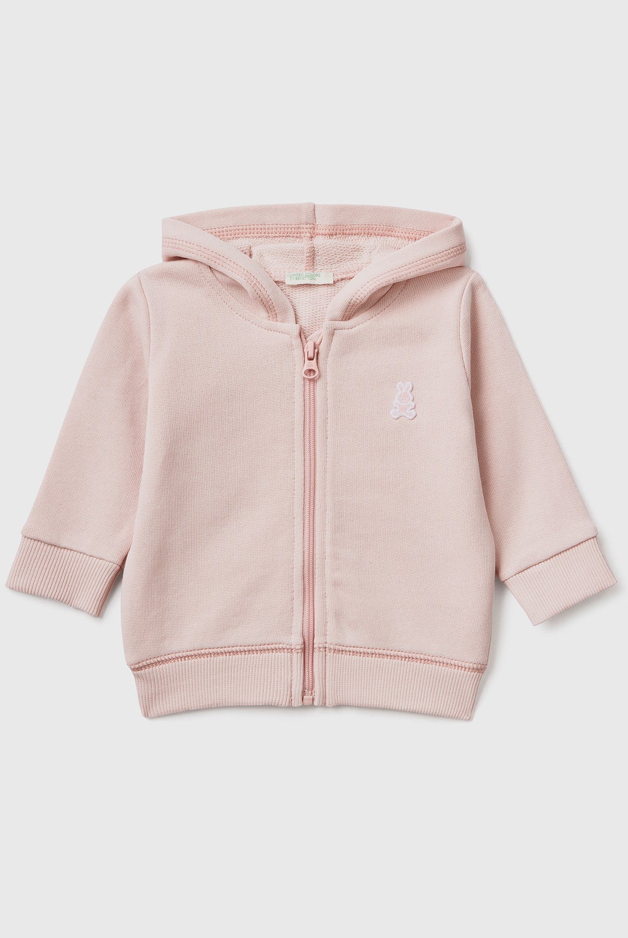 يونايتد كولورز اوف بينيتون سويت شيرت صوف بغطاء رأس من القطن العضوي رضع أطفالي