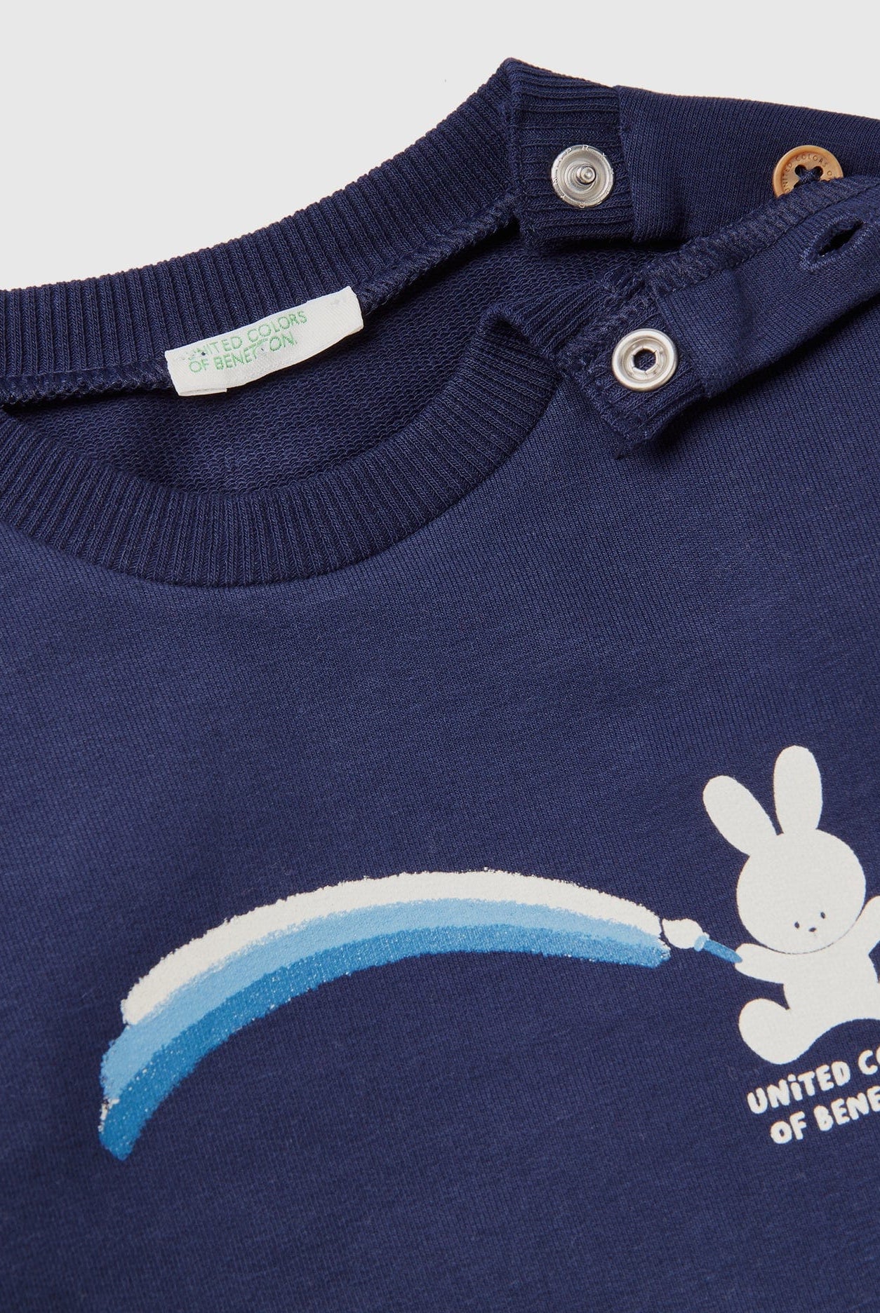 يونايتد كولورز اوف بينيتون طقم رضع خفيف ذات شعار