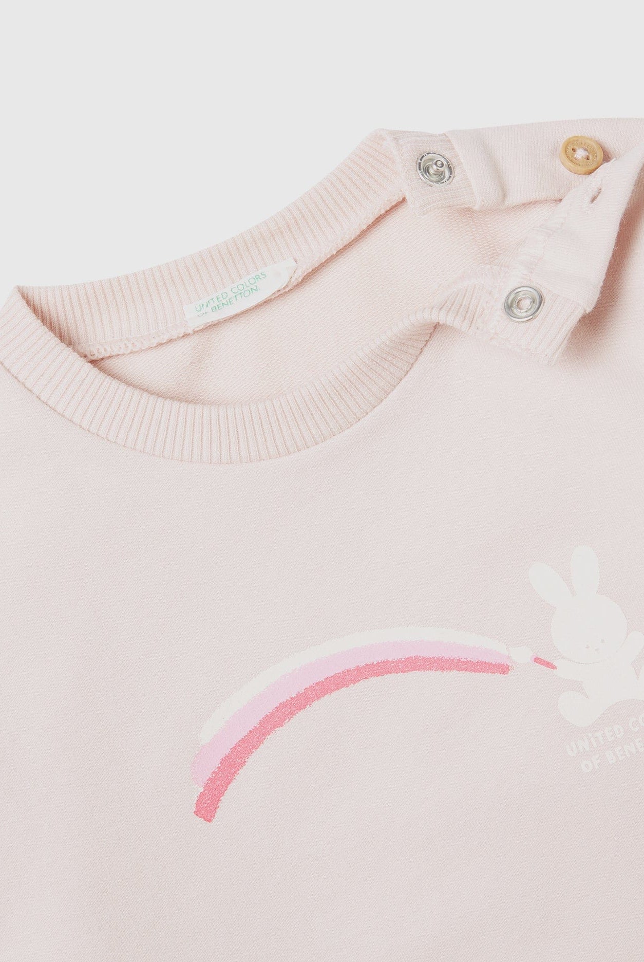يونايتد كولورز اوف بينيتون طقم رضع خفيف ذات شعار