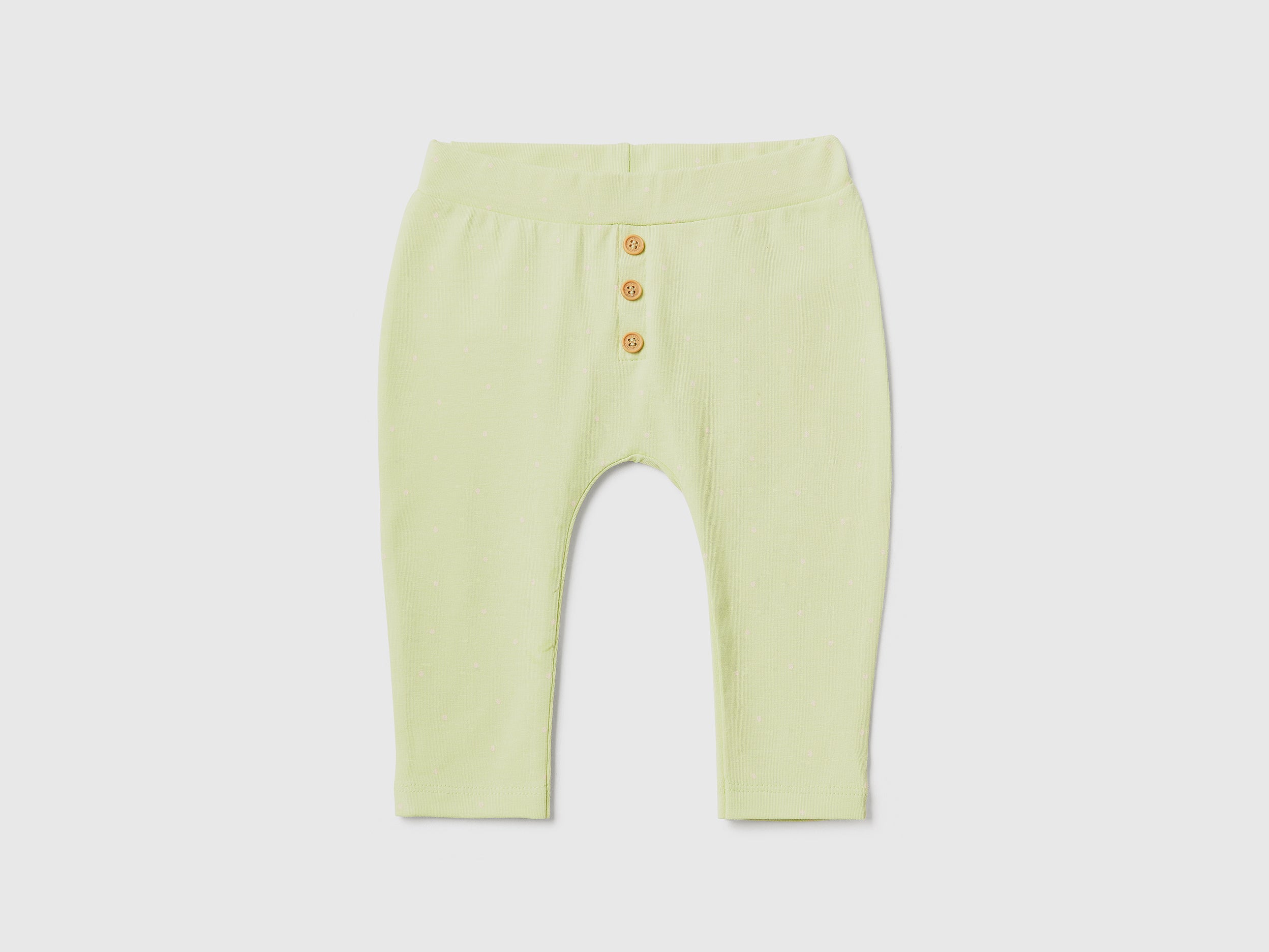 يونايتد كولورز اوف بينيتون بنطلون قطن مطاطي مُنقّش ضيق رضع