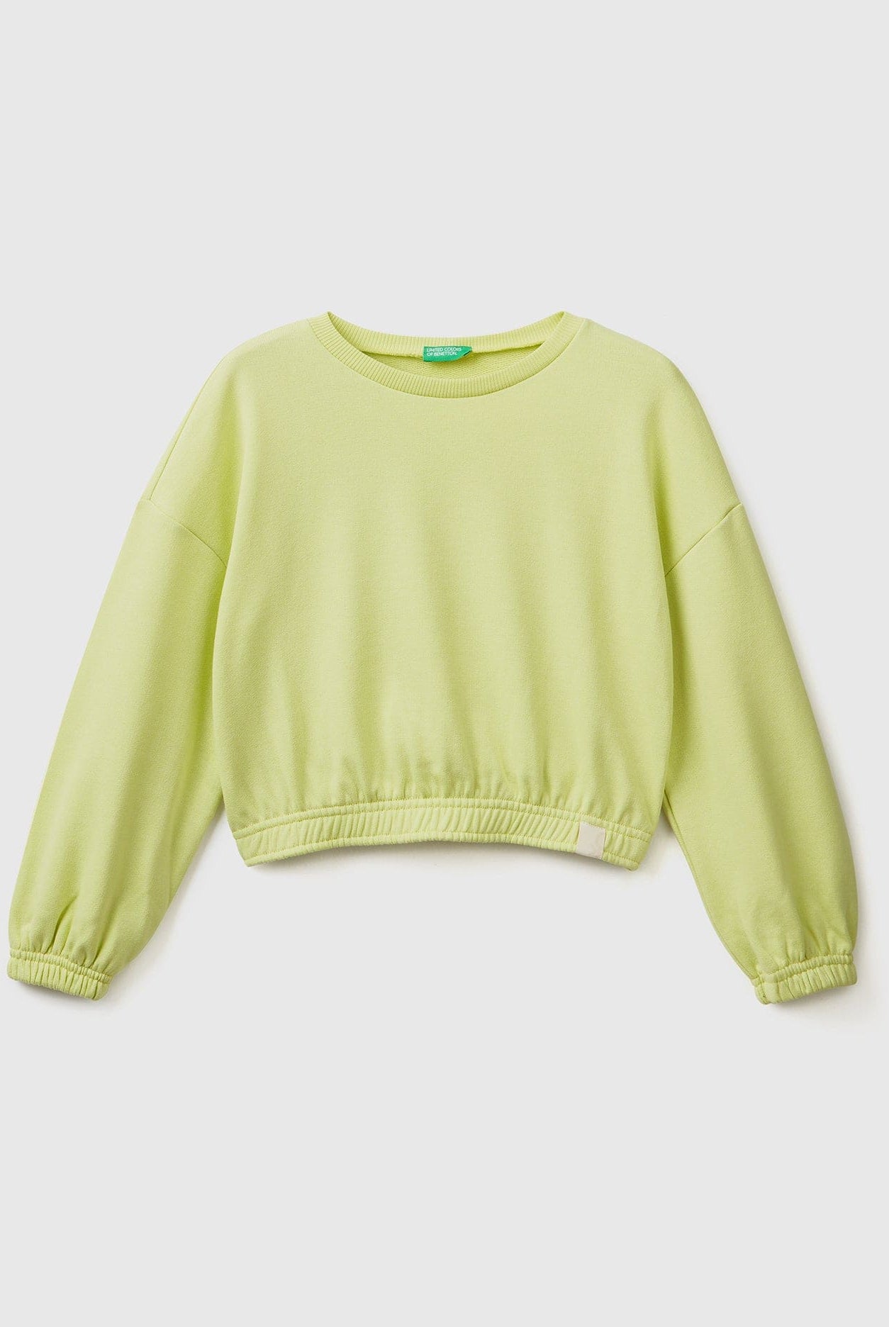 يونايتد كولورز اوف بينيتون سويت شيرت مقصوص من نسيج بناتي