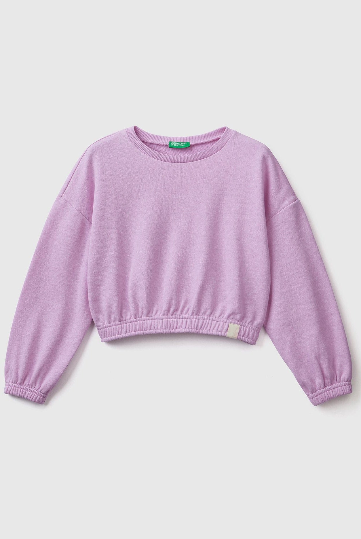 يونايتد كولورز اوف بينيتون سويت شيرت مقصوص من نسيج بناتي