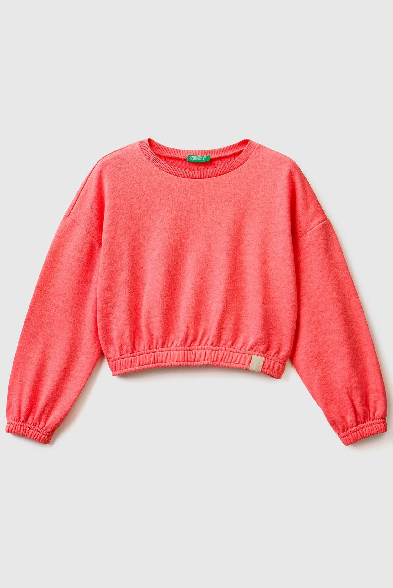 يونايتد كولورز اوف بينيتون سويت شيرت مقصوص من نسيج بناتي