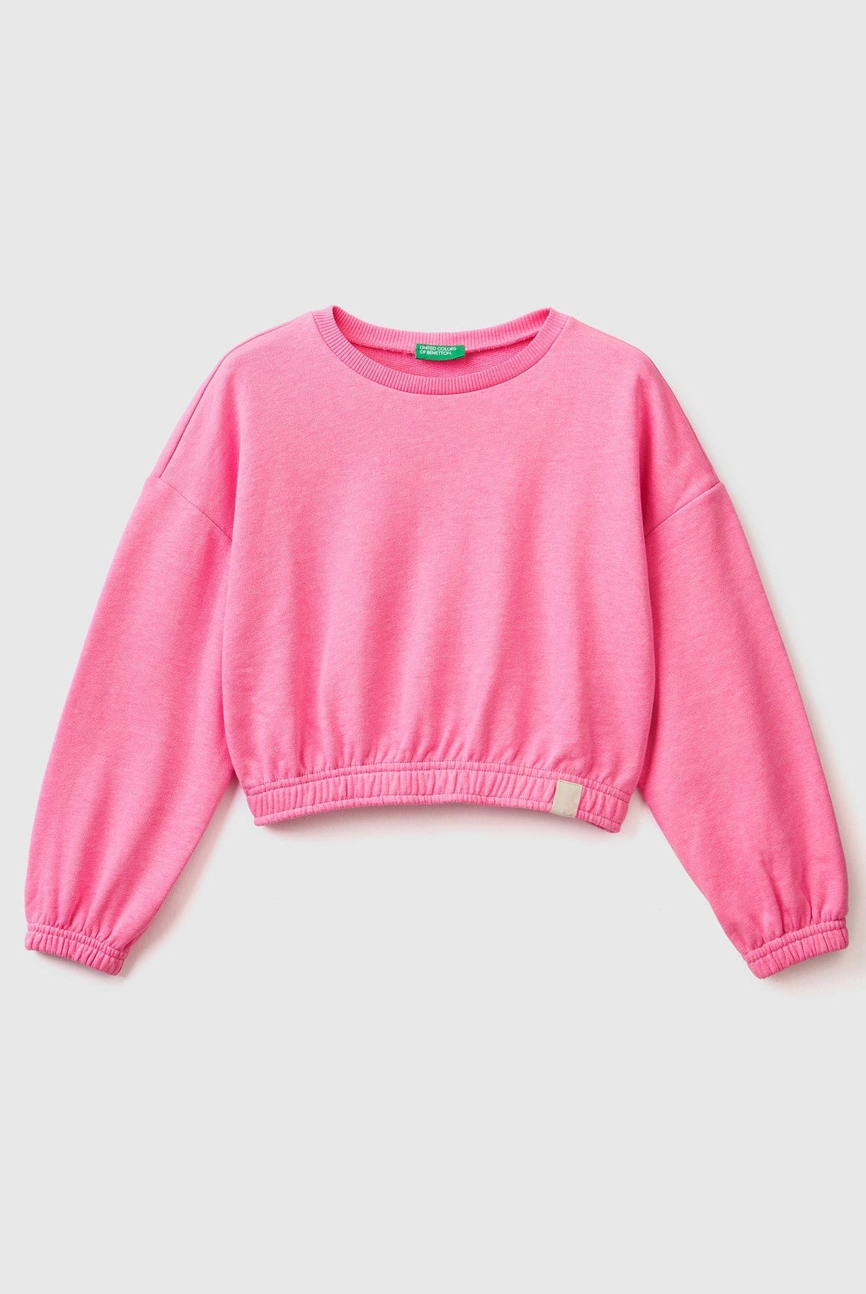 يونايتد كولورز اوف بينيتون سويت شيرت مقصوص من نسيج بناتي