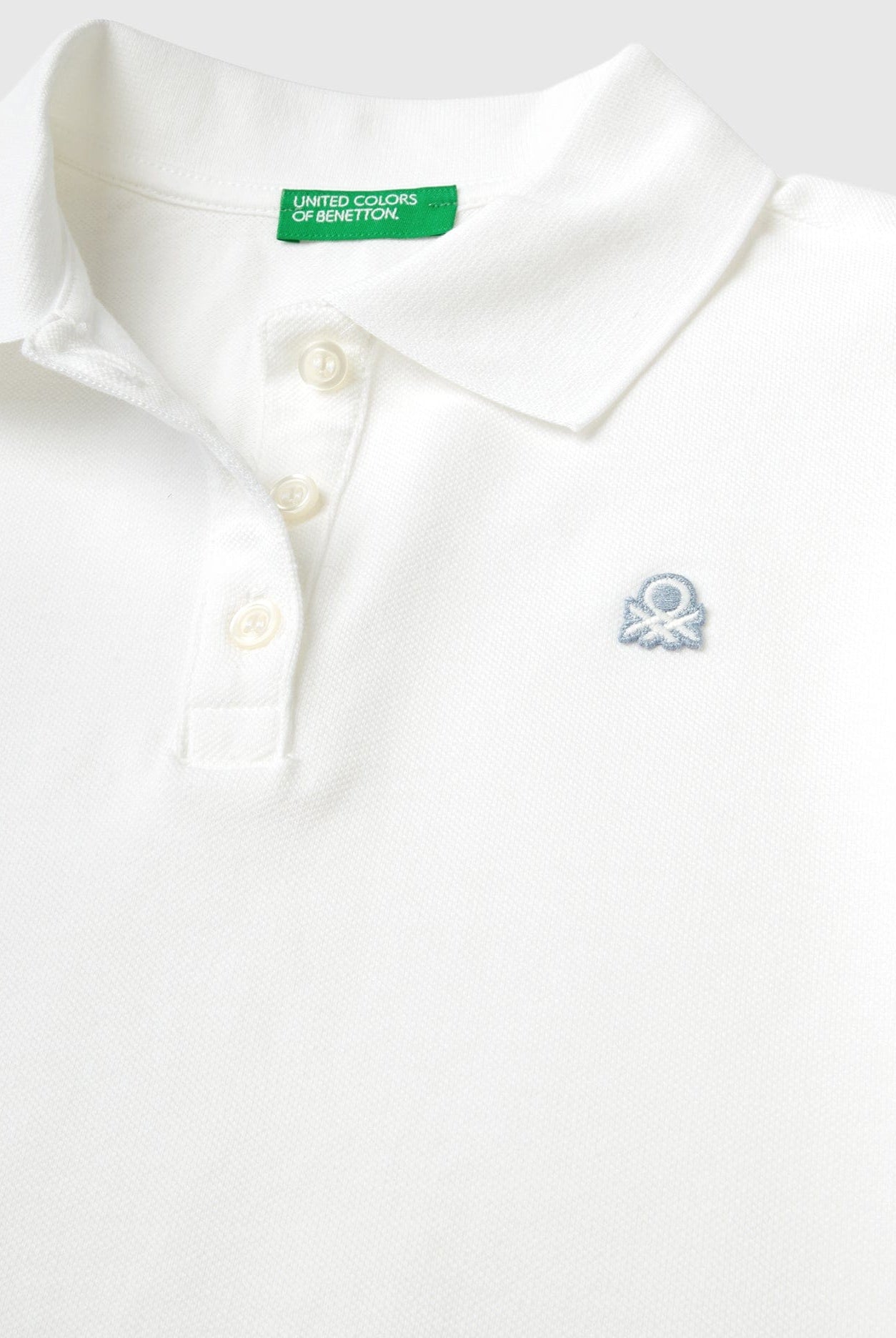 يونايتد كولورز اوف بينيتون قميص بولو بناتي بأكمام قصيرة من القطن العضوي