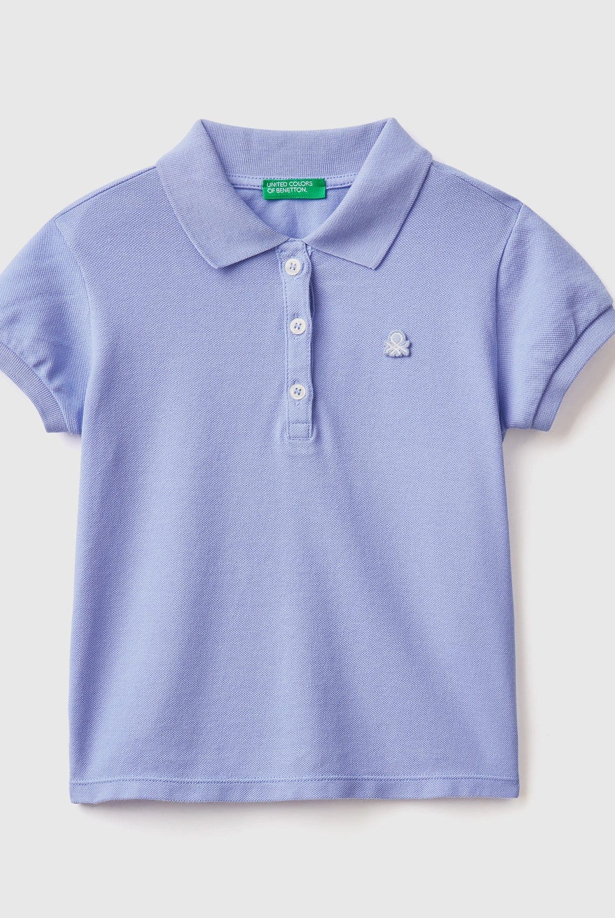 يونايتد كولورز اوف بينيتون تي شيرت بولو بناتي بقصة عادية من القطن العضوي