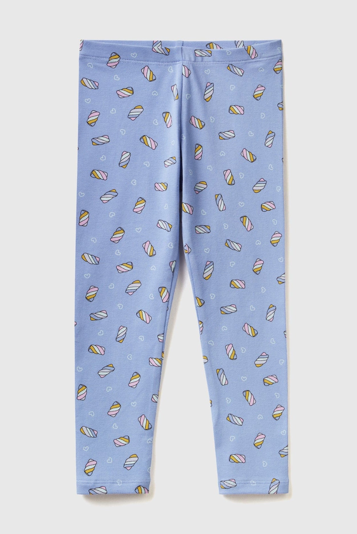 يونايتد كولورز اوف بينيتون بنطلون ليقنز بناتي قطن مطاطي مُنقّش