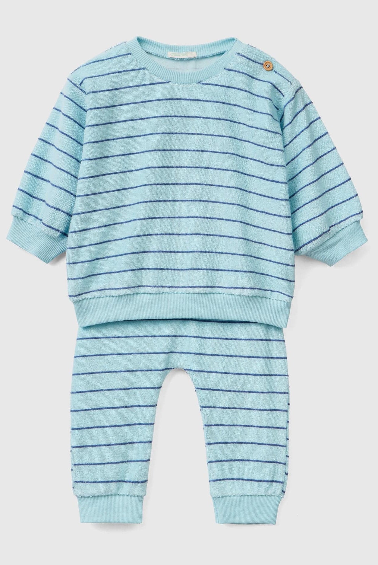 يونايتد كولورز اوف بينيتون طقم متناسق مخطط بالعرض رضع