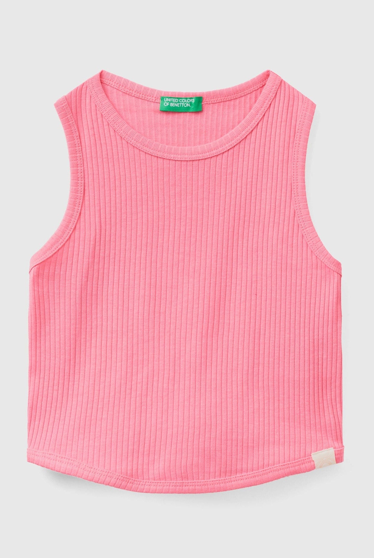 يونايتد كولورز اوف بينيتون قميص بناتي ضيق بدون أكمام