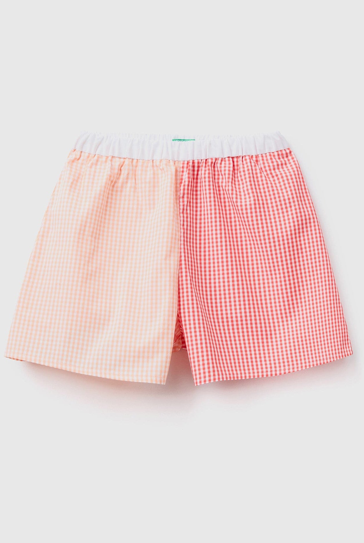 يونايتد كولورز اوف بينيتون شورت قطن 100% فیشي مربعات أطفالي