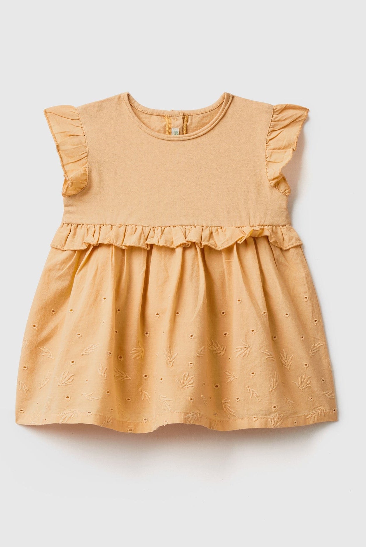 يونايتد كولورز اوف بينيتون فستان رضع بتطريز برودري أنجليزي