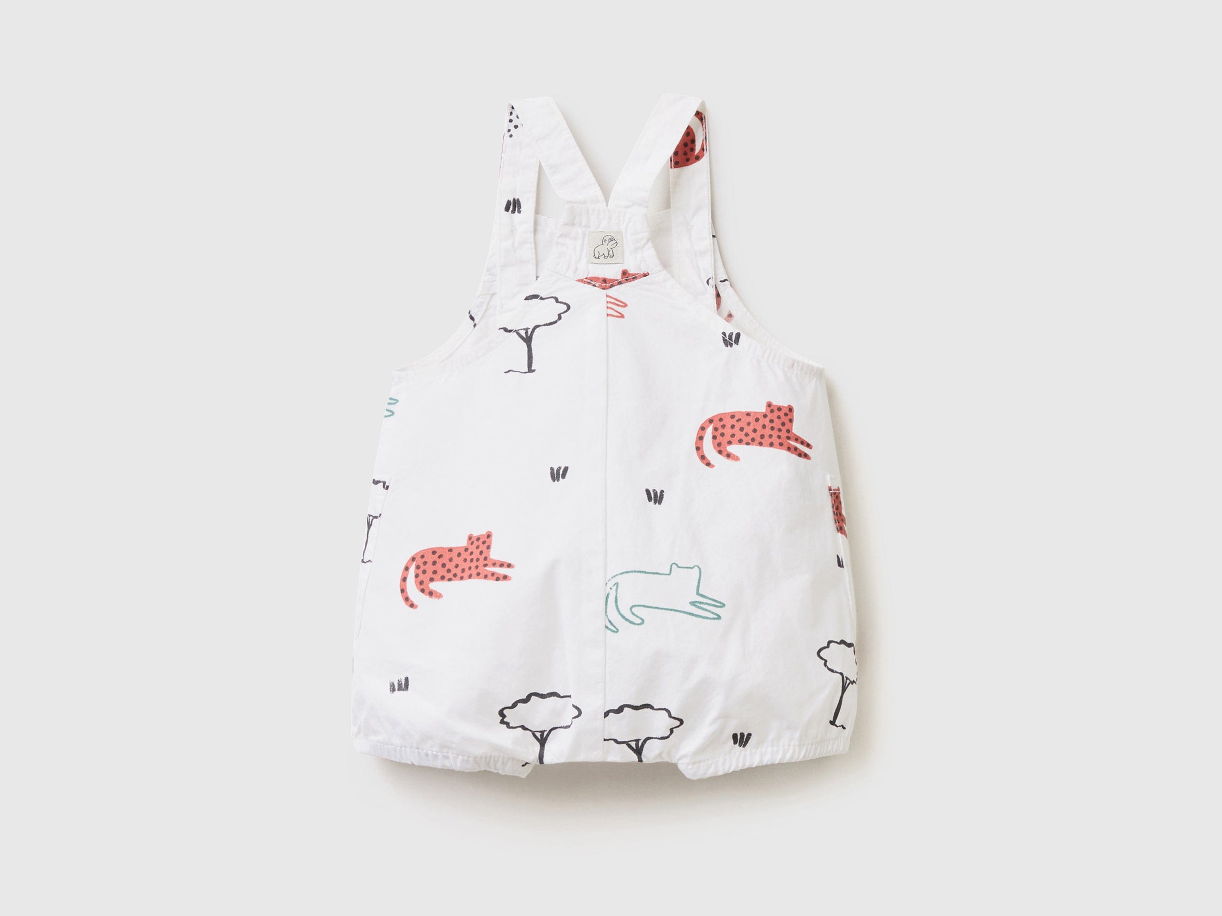 يونايتد كولورز اوف بينيتون سالوبيت رضع دنجري بطبعة حيوانات