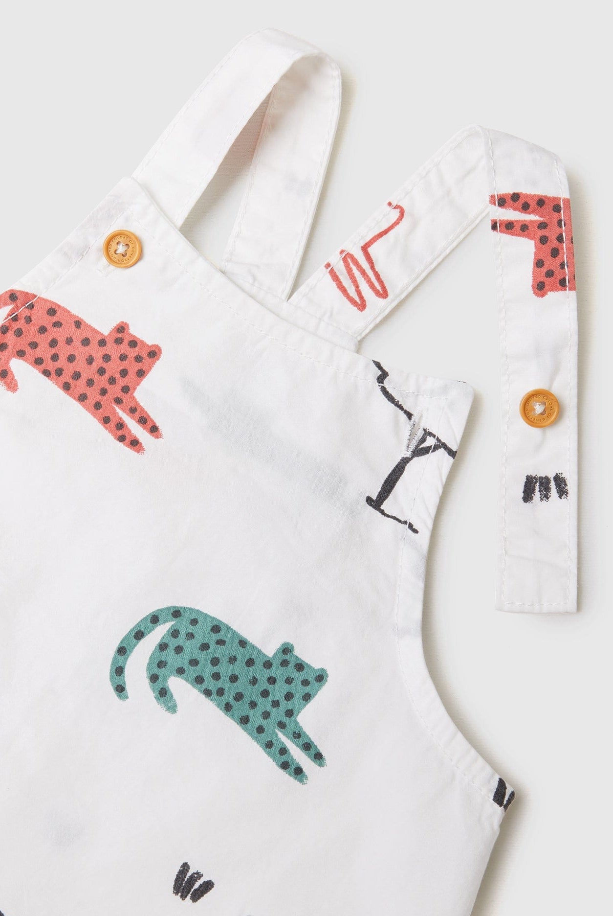 يونايتد كولورز اوف بينيتون سالوبيت رضع دنجري بطبعة حيوانات