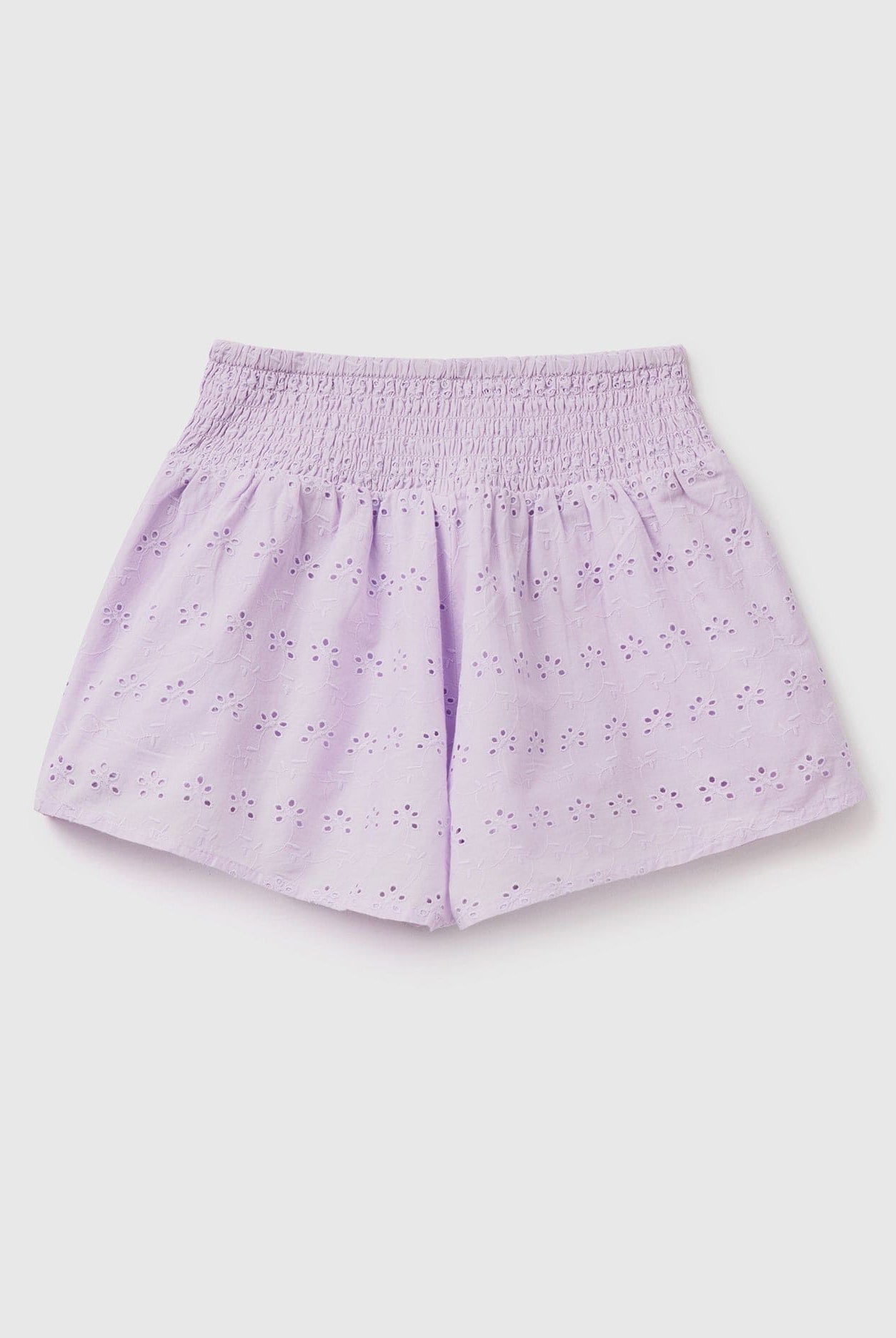 يونايتد كولورز اوف بينيتون شورت الفراشة بتطريز برودري أنجليز مخرم أطفالي