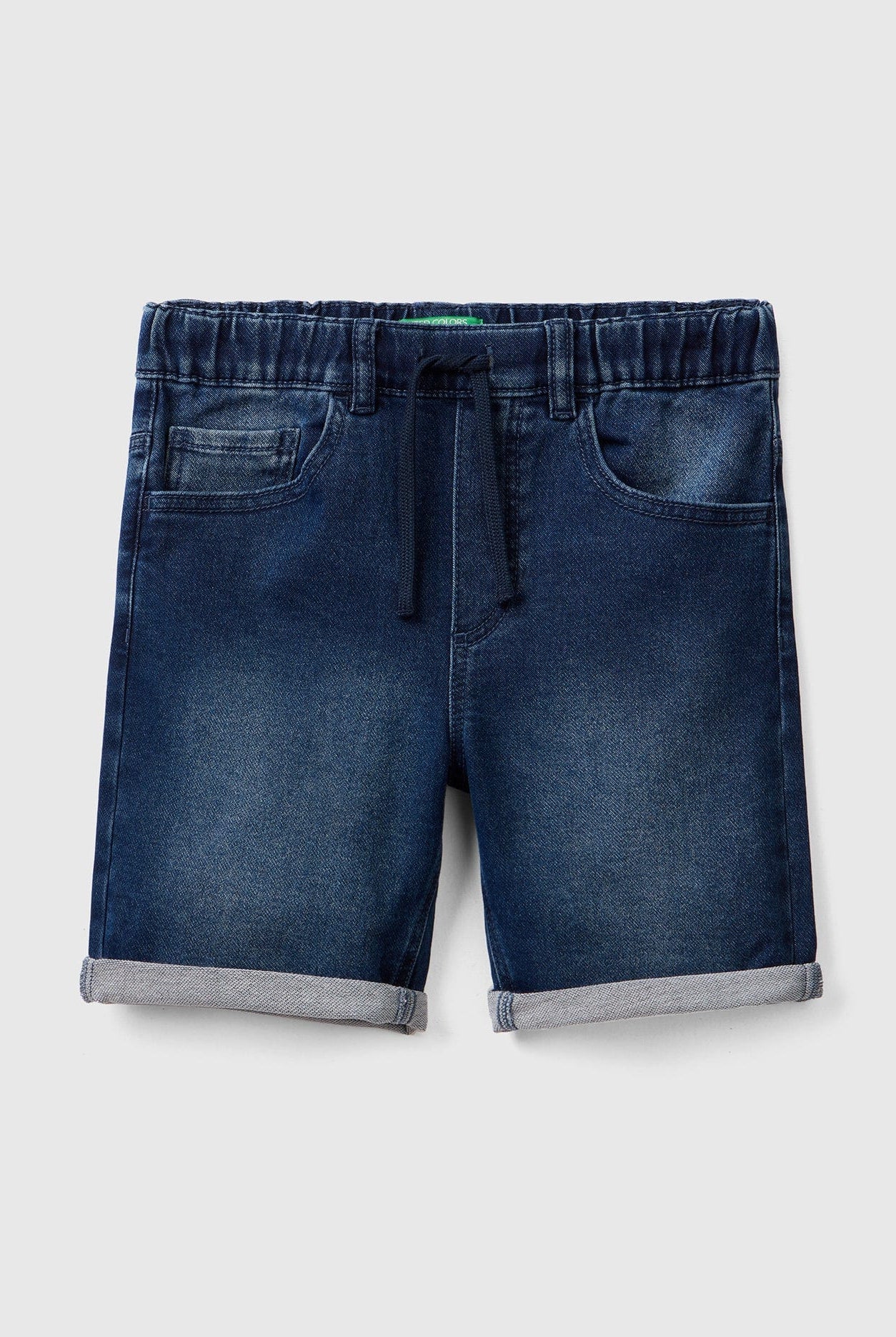 يونايتد كولورز اوف بينيتون برمودا من الدنيم المطاطي سادة أطفالي