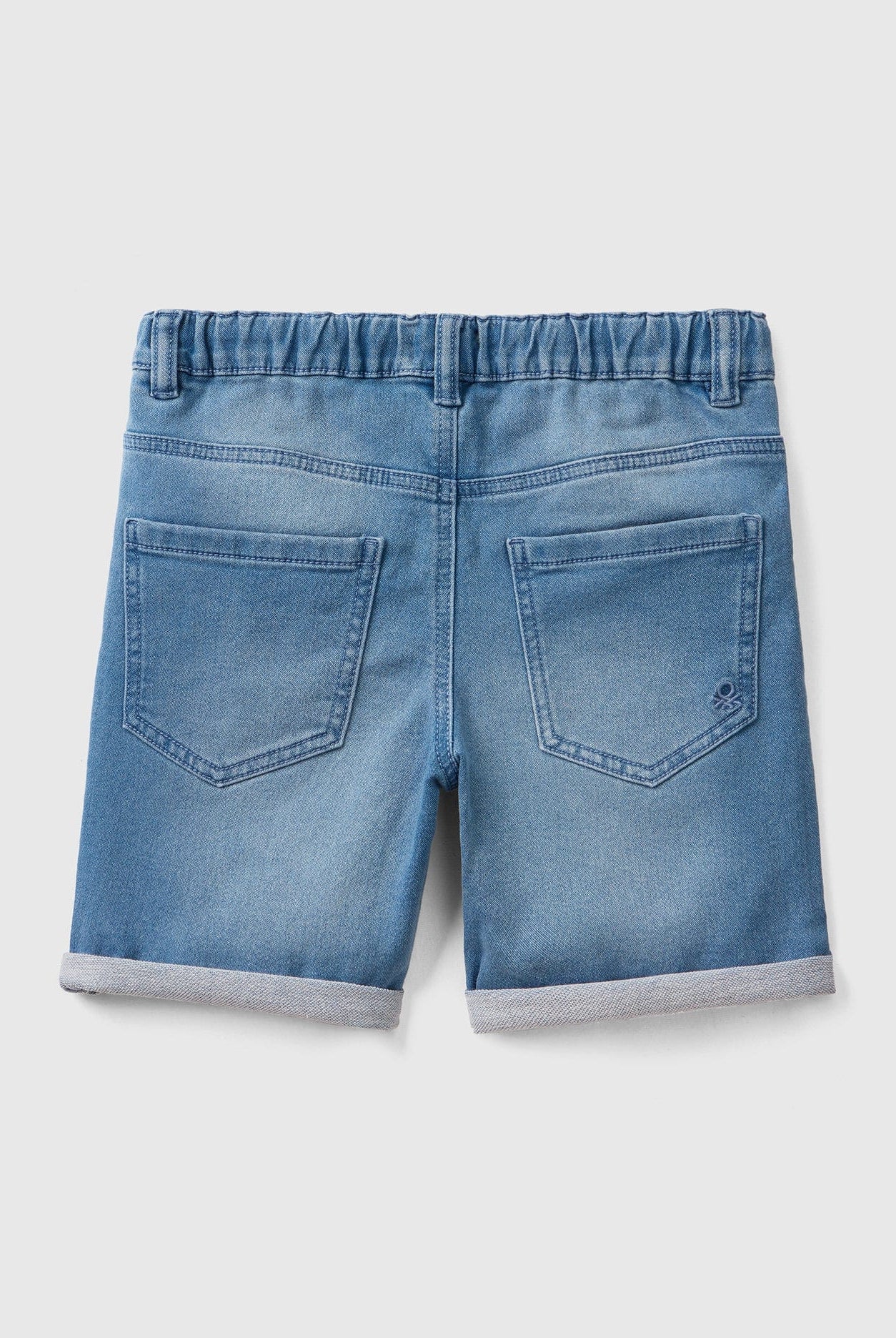 يونايتد كولورز اوف بينيتون برمودا من الدنيم المطاطي سادة أطفالي