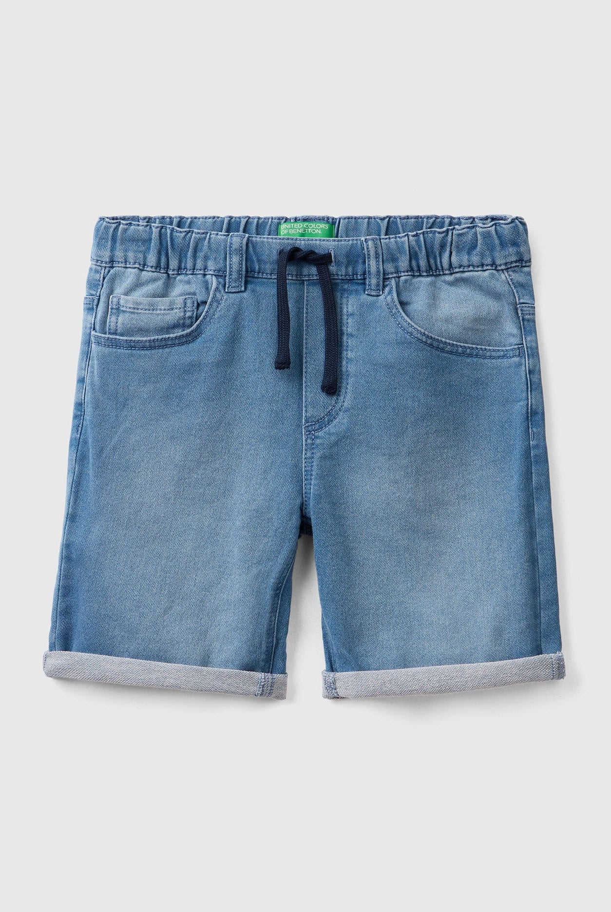 يونايتد كولورز اوف بينيتون برمودا من الدنيم المطاطي سادة أطفالي