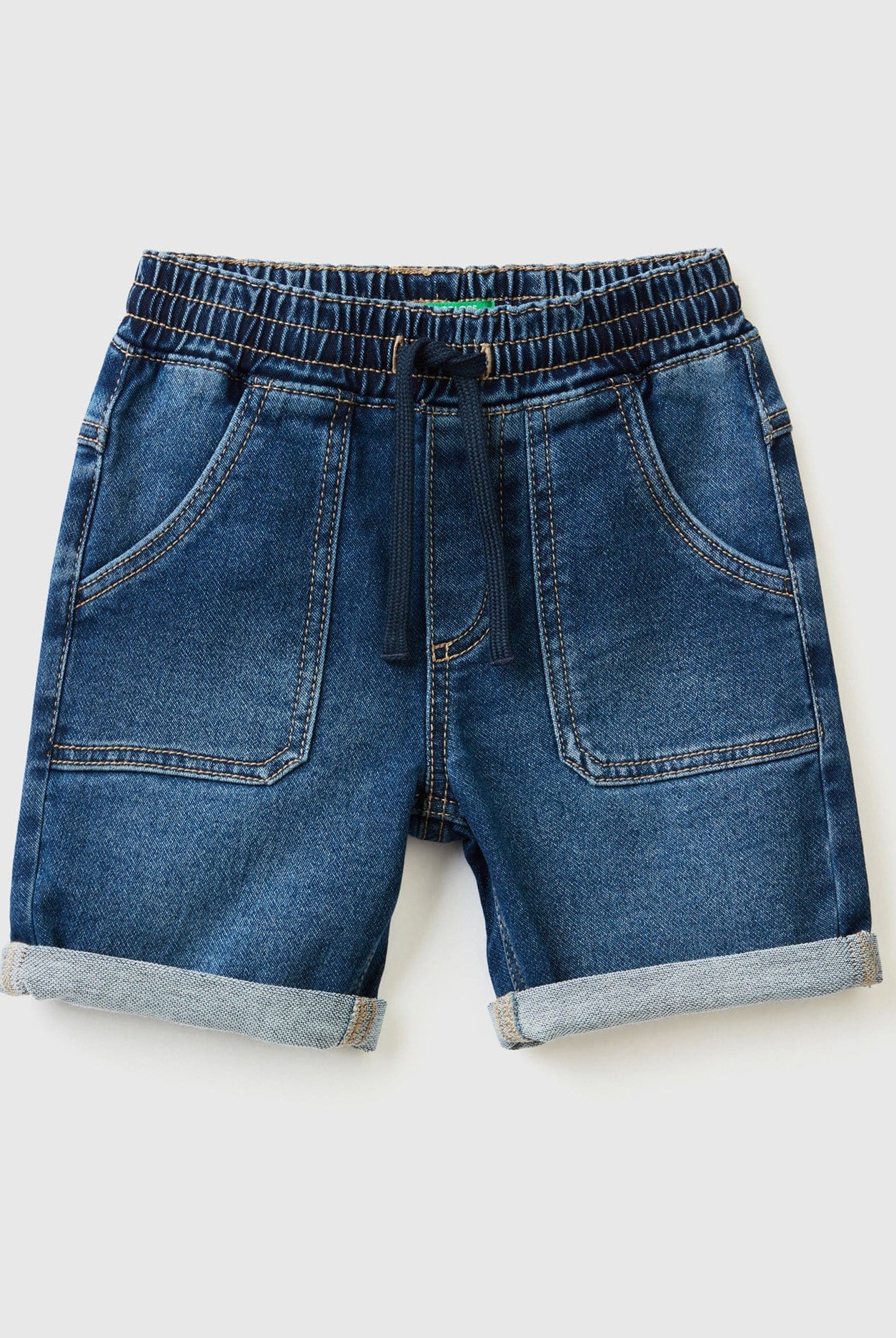 يونايتد كولورز اوف بينيتون شورت جينز مطاطي ولادي