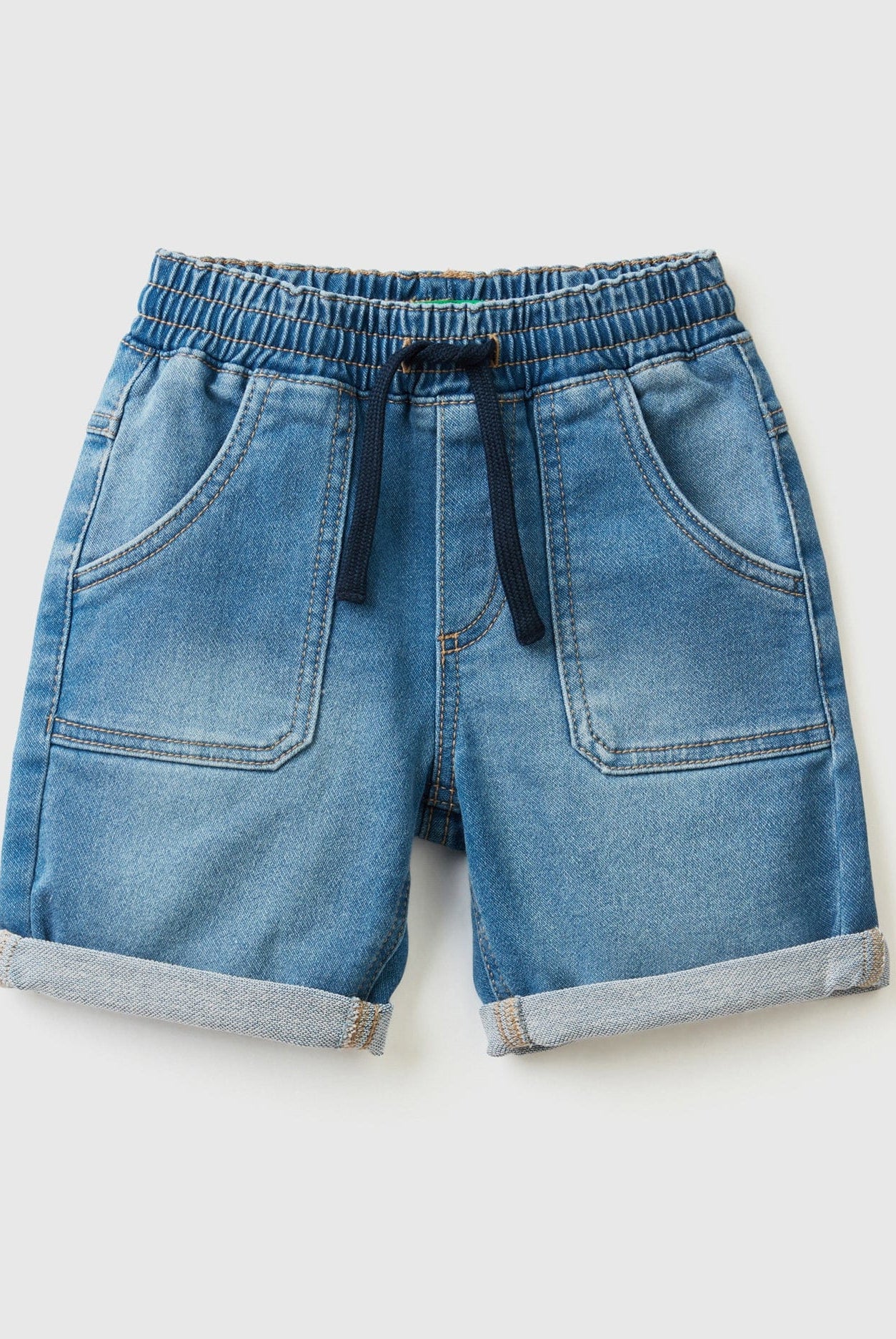 يونايتد كولورز اوف بينيتون شورت جينز مطاطي ولادي