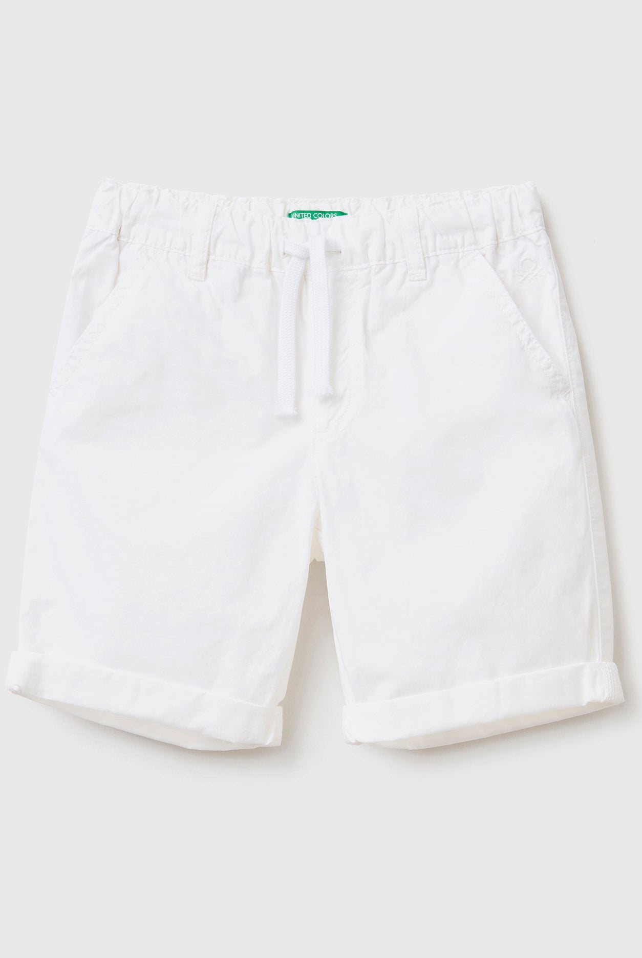 يونايتد كولورز اوف بينيتون شورت قطن سادة 100% برباط ولادي