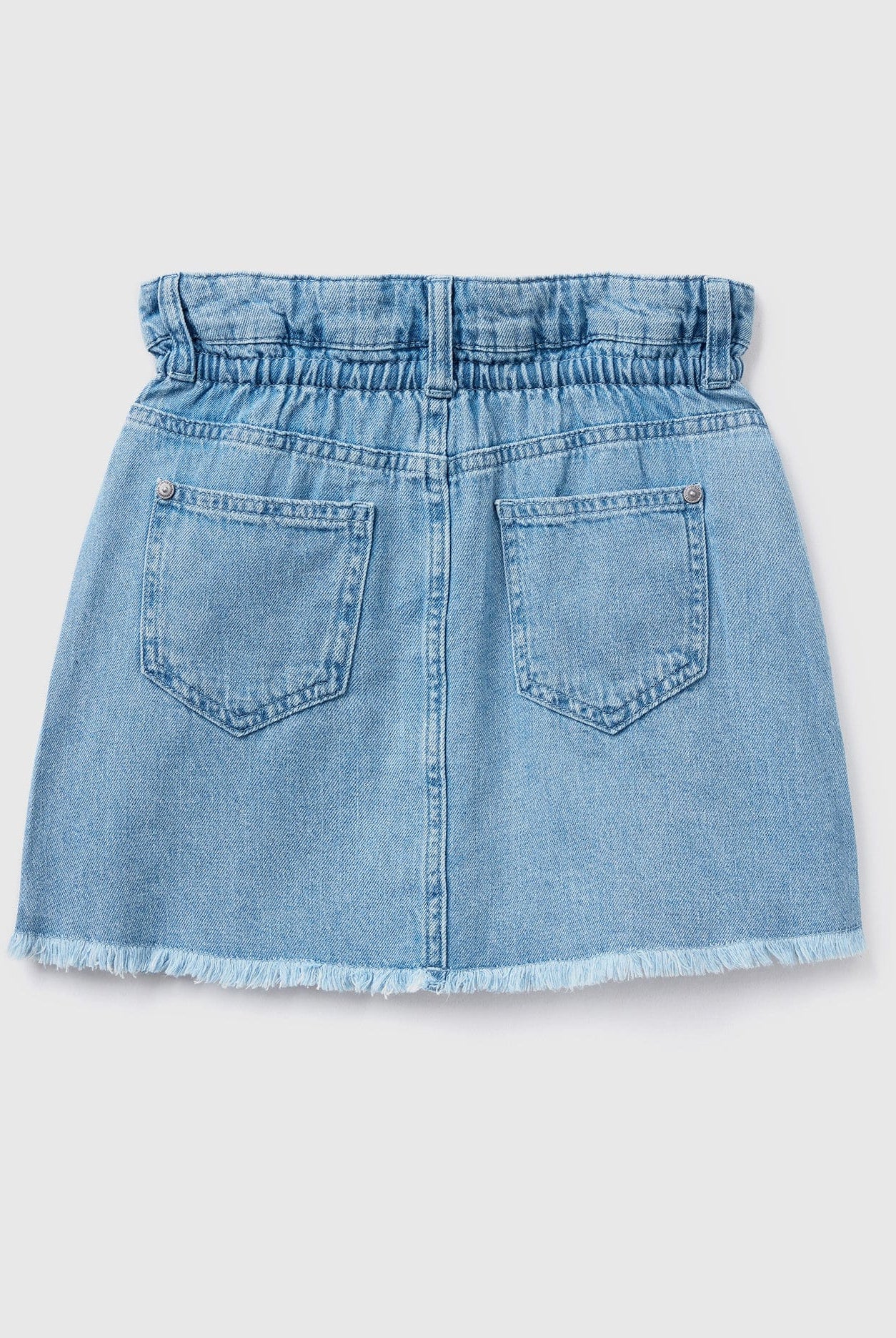 يونايتد كولورز اوف بينيتون تنورة دينم بناتي قصيرة خفيفة الوزن