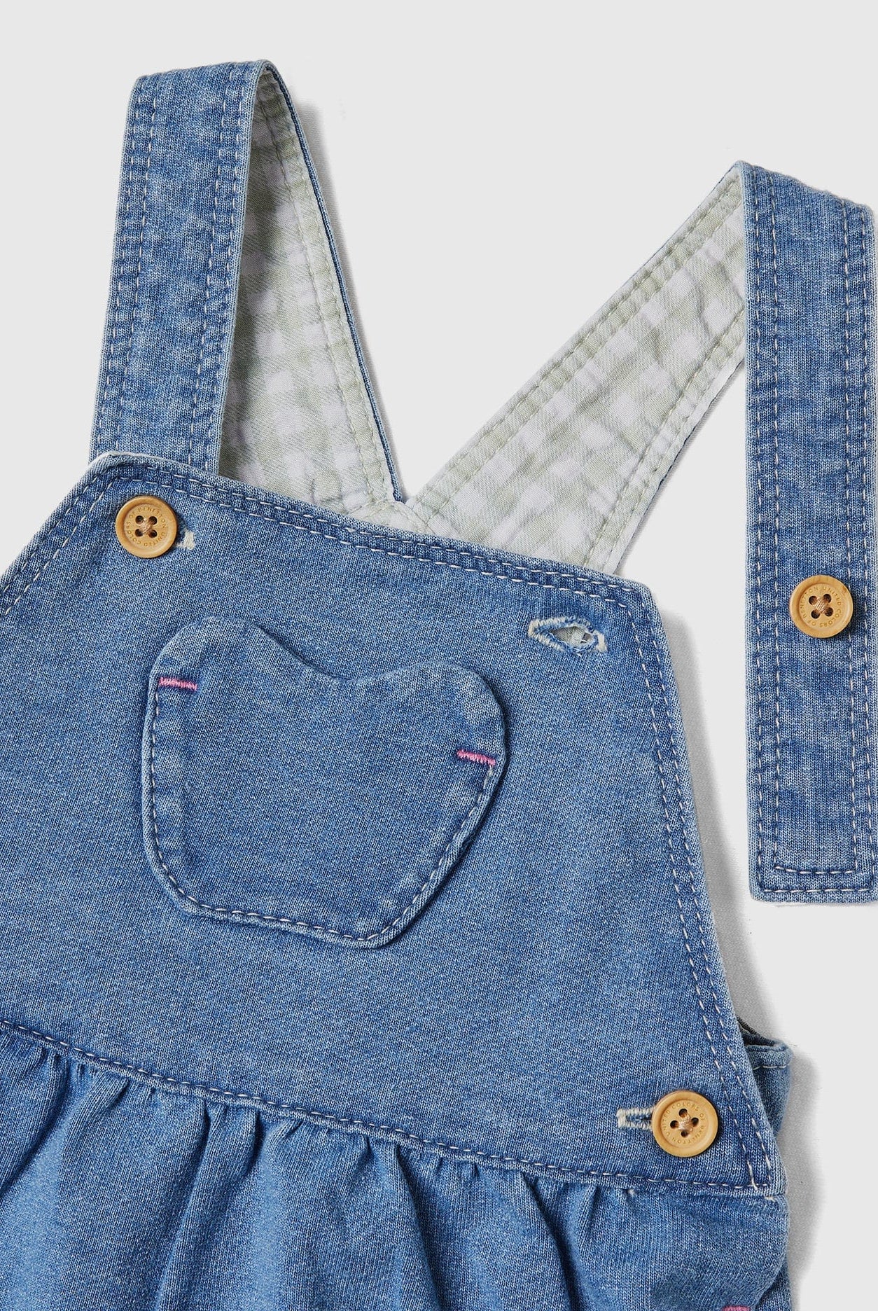 يونايتد كولورز اوف بينيتون تنورة دنغري دنيم اطفالي رضع